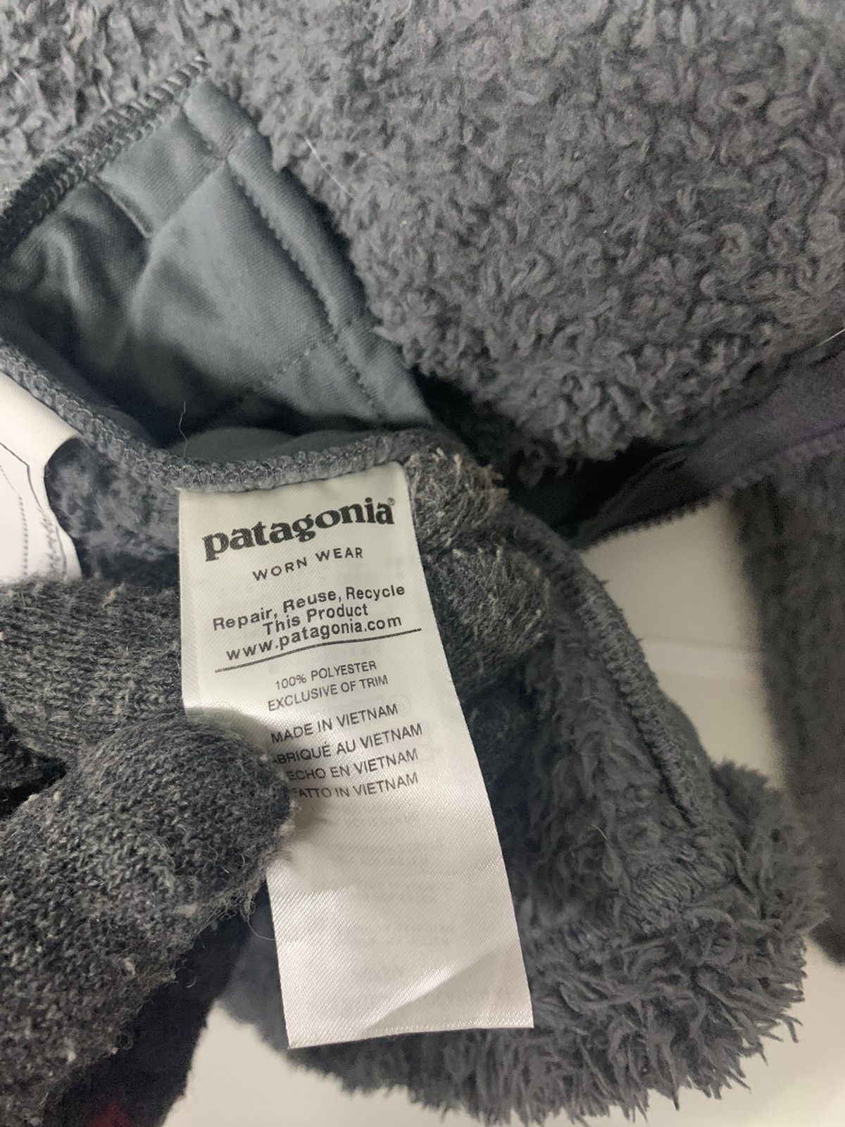 Patagonia Rare Patagonia Sherpa Fleece Zipper Down Hoodie Jacket Size L / US 10 / IT 46 - 7 Thumbnail