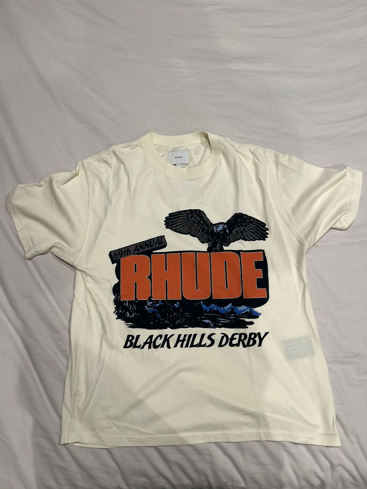 Rhude Rhude Black Hills Derby Tee Size US S / EU 44-46 / 1 - 1 Thumbnail