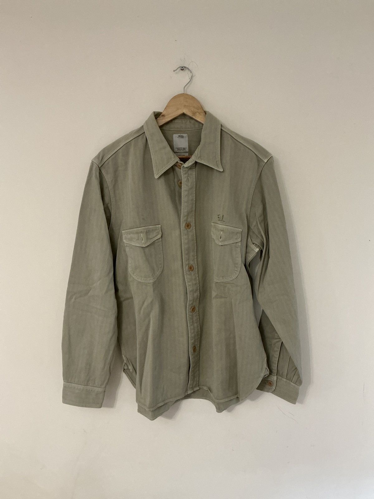 Visvim PVT Shirt Herringbone Sz 4 Size US XL / EU 56 / 4 - 2 Thumbnail