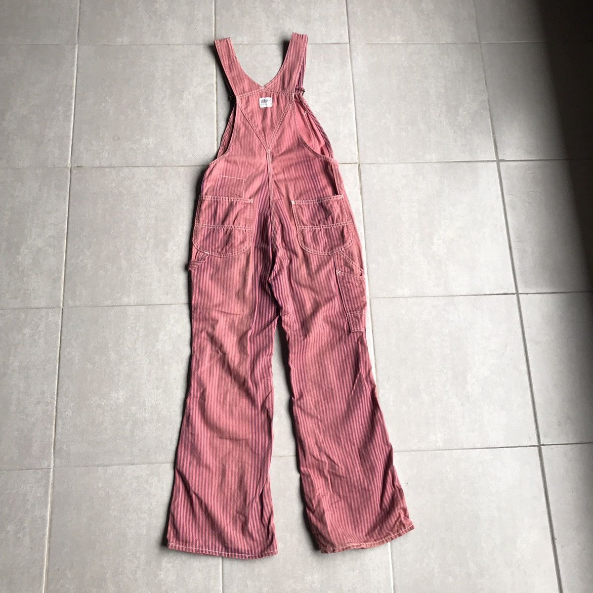 Lee × Vintage Vintage Lee pink hickory overall Size US 29 - 7 Thumbnail