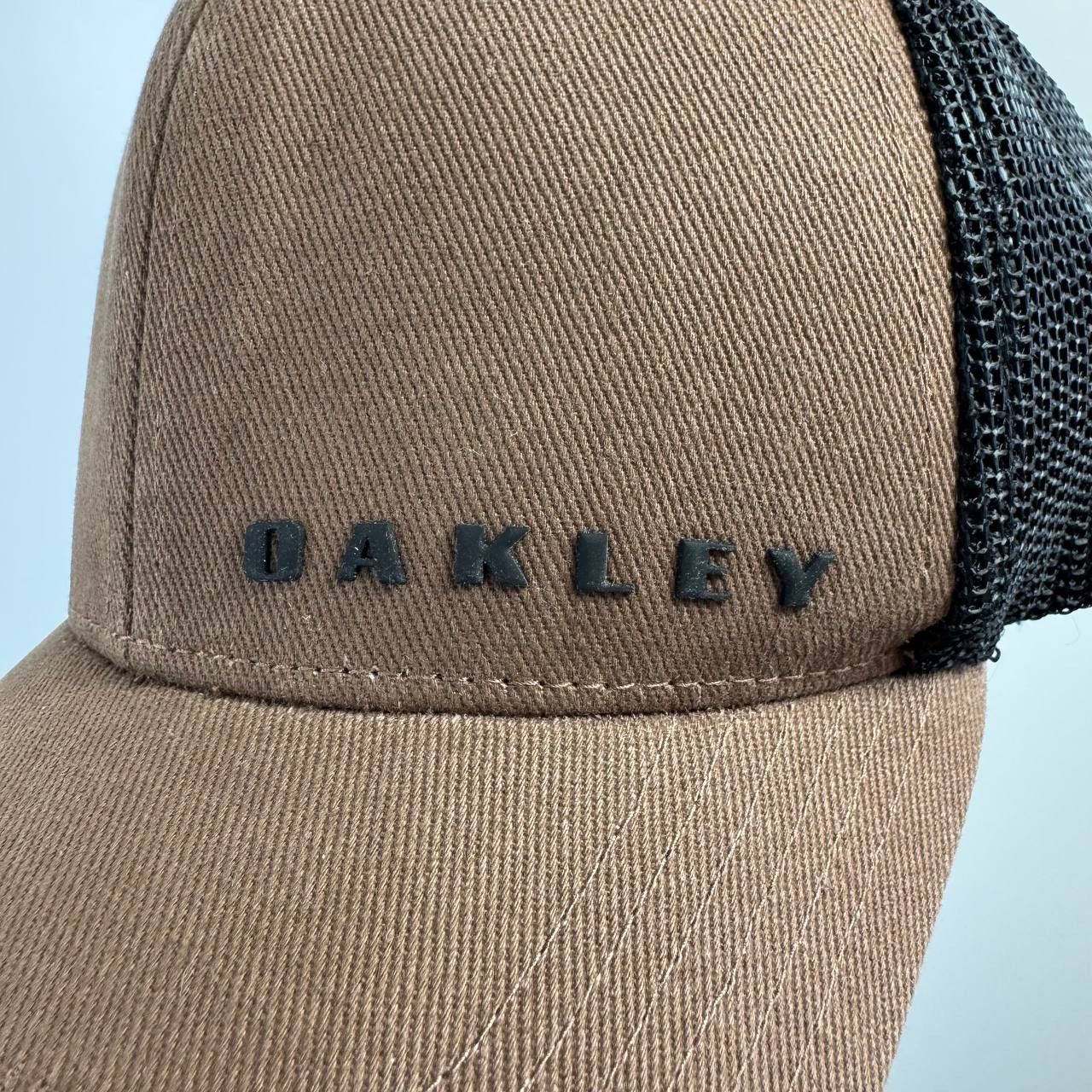 Oakley Oakley Trucker Cap Brown Black Mesh Snapback Hat Adjustable Size ONE SIZE - 3 Thumbnail