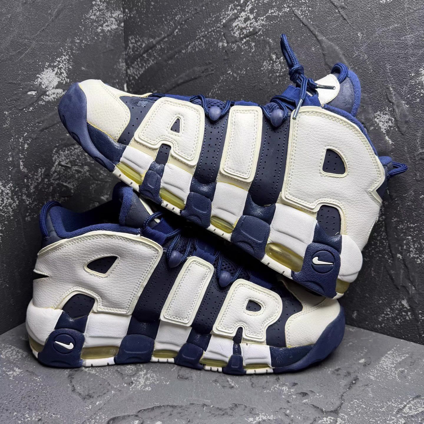 Nike Nike Air More Uptempo Olympic 2012 Navy Q10 Size US 11 / EU 44 - 5 Thumbnail