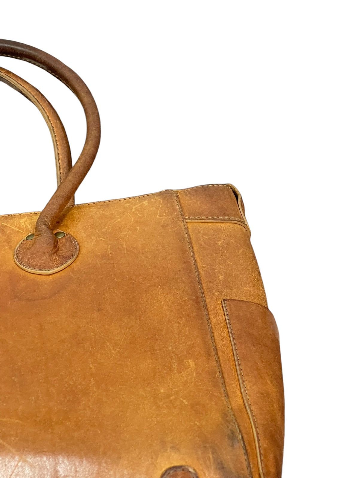 Japanese Brand Full Leather Patina Le Midi Tote Shoulder Bag 1🟩2 Size ONE SIZE - 15 Thumbnail