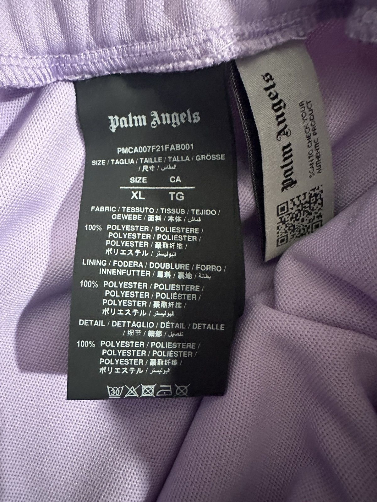 Palm Angels PALM ANGELS TRACK PANT LILAC Size US 36 / EU 52 - 3 Thumbnail
