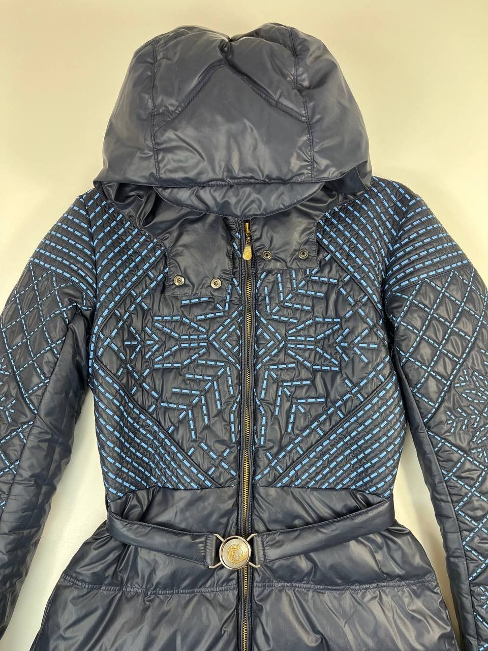 Versace Versace Collection Womens Quilted Puffer Coat Hooded 42 Size M / US 6-8 / IT 42-44 - 2 Thumbnail