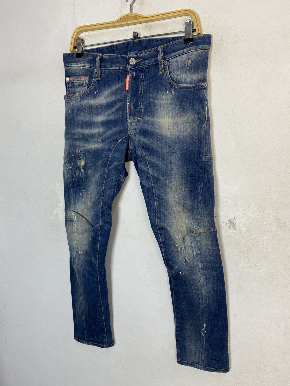 Dsquared2 Dsquared2 Italy Indigo Denim Jeans Double Knee Buttonfly Size US 31 - 4 Thumbnail