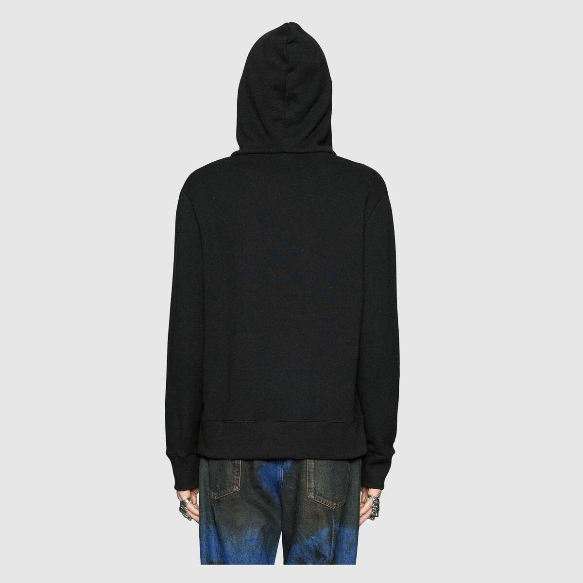 Gucci o1mt1gz0725 Oversize Sweatshirt Hoodie With Gucci Logo Black Size US XS / EU 42 / 0 - 4 Thumbnail