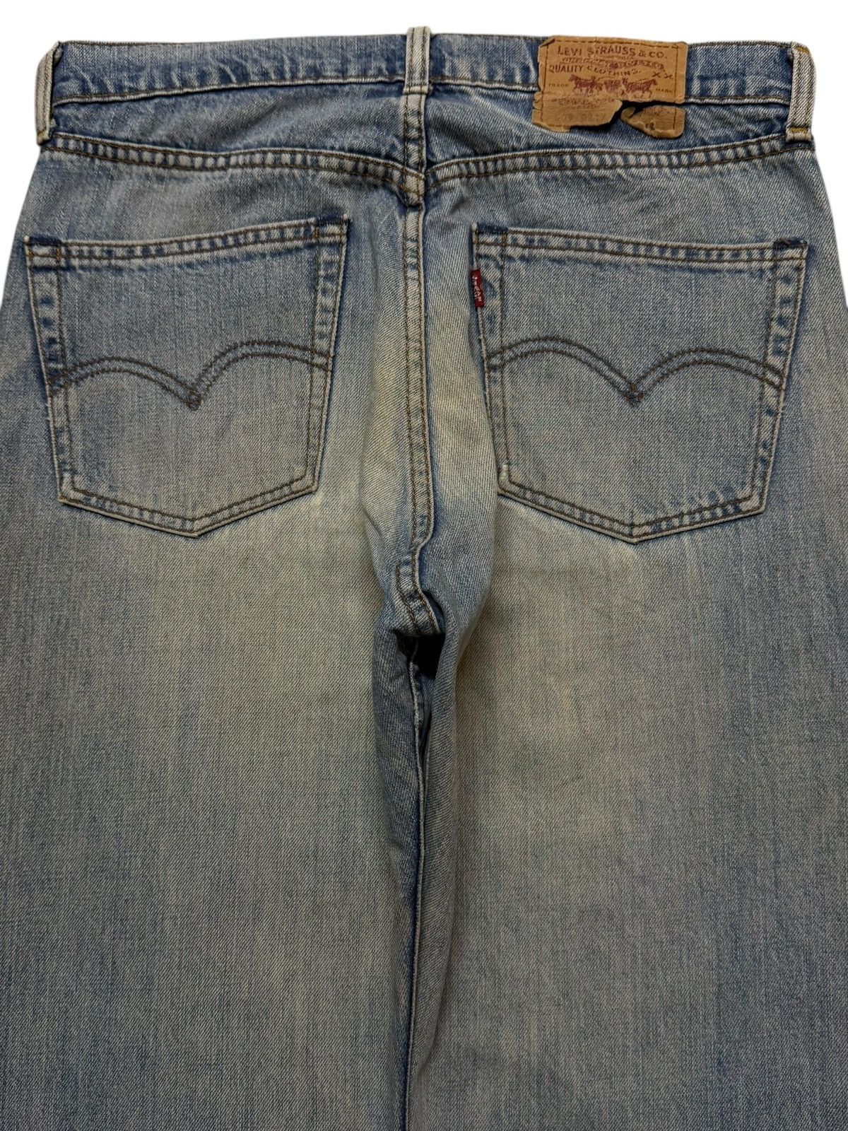 Levi's Vintage Clothing Vintage Y2K Levis 509 Blue Faded Distressed Wide Leg Baggy Size US 31 - 4 Thumbnail