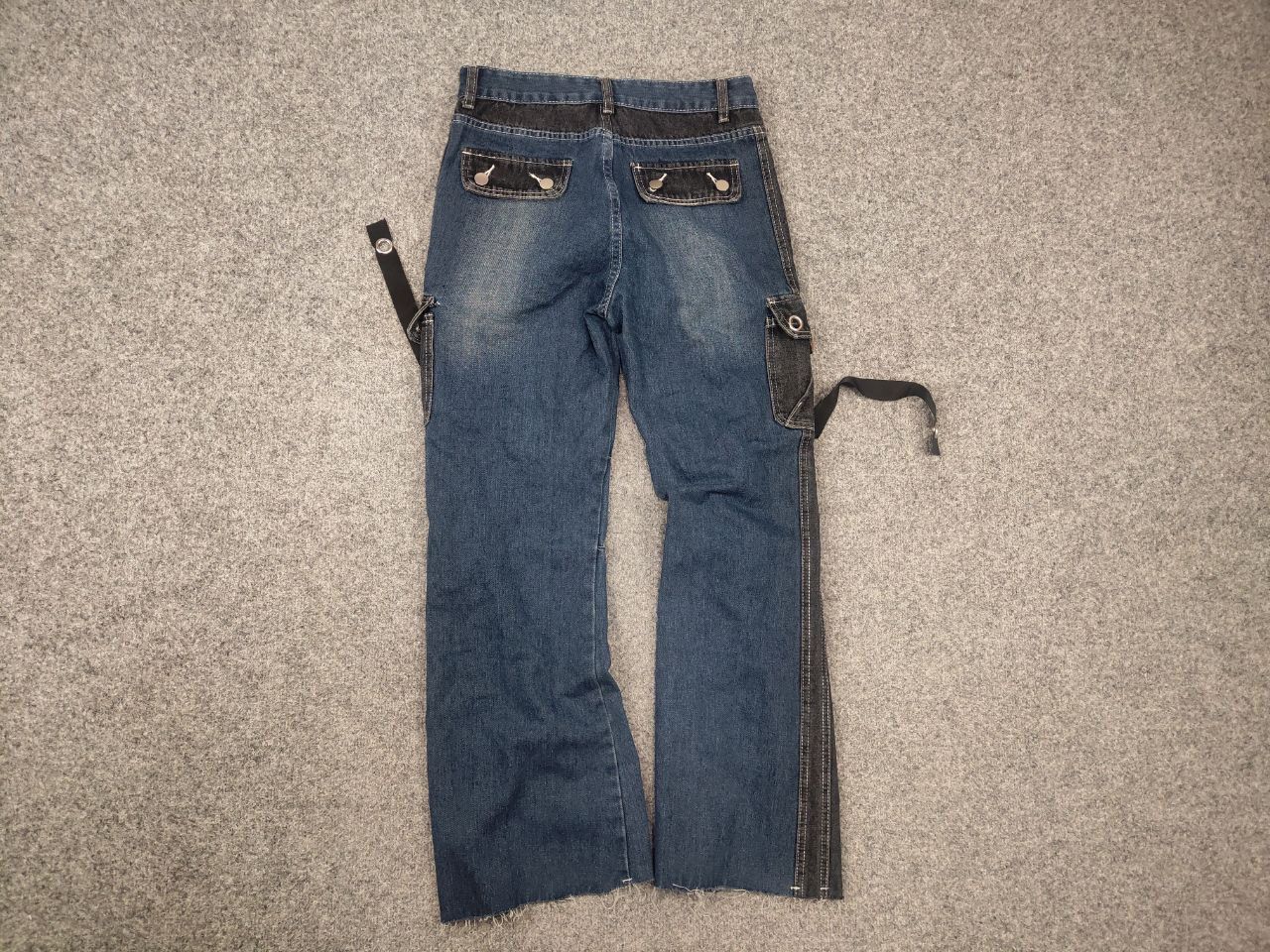 If Six Was Nine Vintage if six was nine y2k LGB Cargo Bondage Jeans Flared Size US 30 / EU 46 - 11 Thumbnail