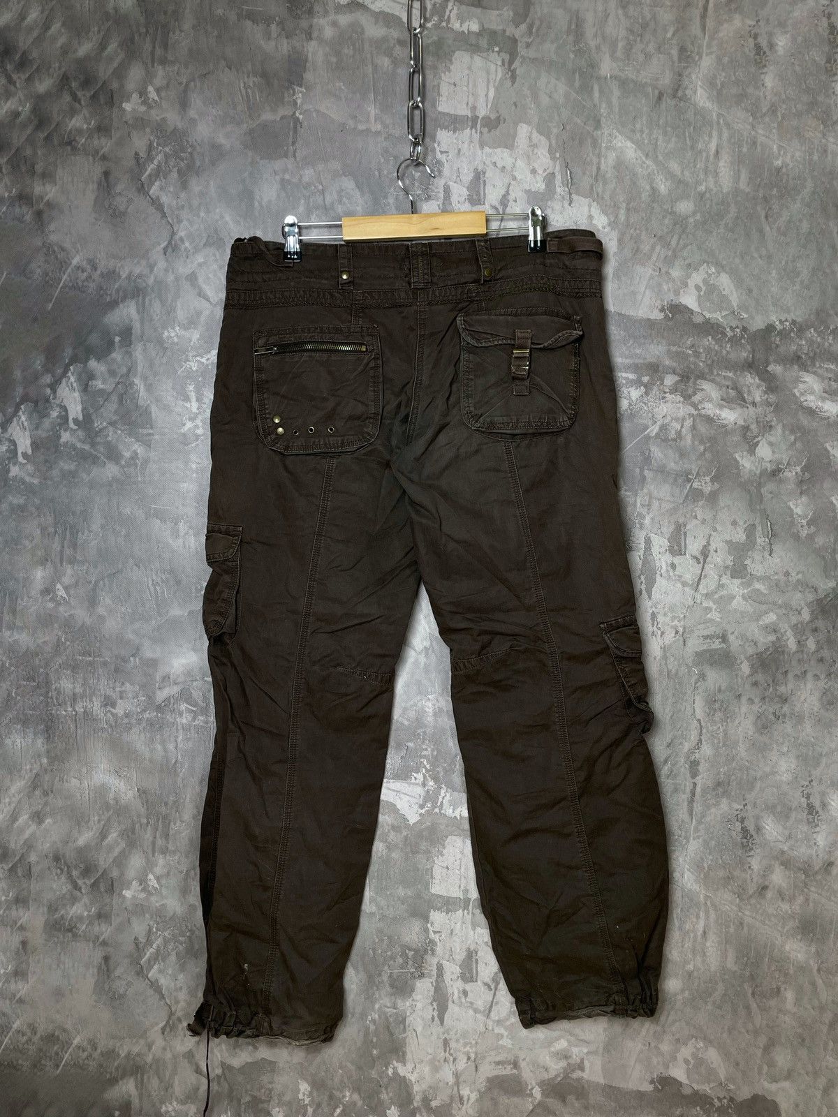 Japanese Brand × Vintage VINTAGE CARGO PANTS FLARED PARACHUTE SPRING JAPAN 90S Size 32" / US 10 / IT 46 - 2 Thumbnail