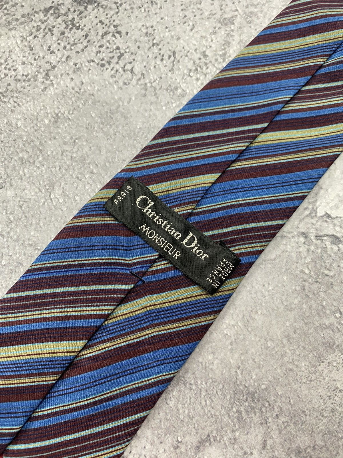 Christian Dior Monsieur CD Christian Dior Monsieur Silk Tie Vintage France ties rare Size ONE SIZE - 9 Thumbnail