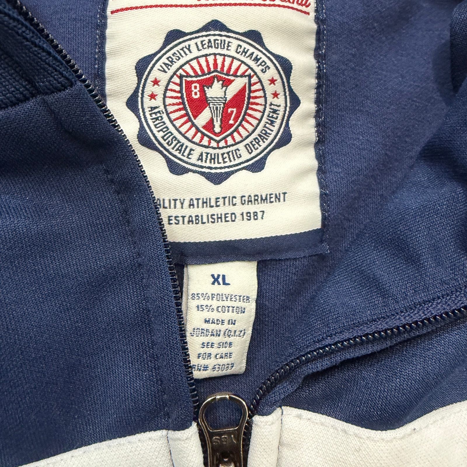 Aeropostale Vintage Aeropostale Track Jacket Men's Extra Large Blue Size US XL / EU 56 / 4 - 4 Thumbnail