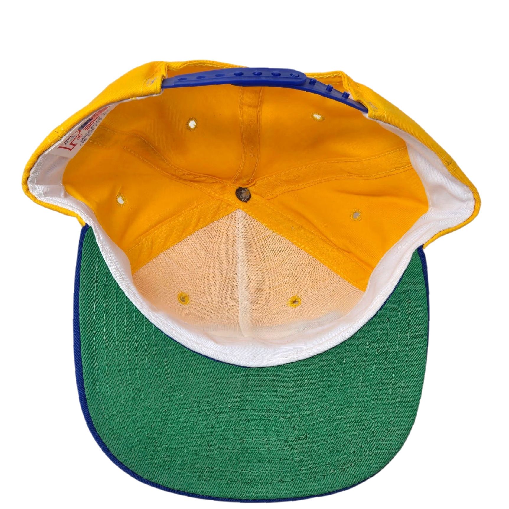 NCAA VINTAGE NCAA Pitt Panthers Snapback Hat Yellow Pitt Spellout NCAA 90s Hat Mens Adjustable Twill Cotton USA Size US 35 - 4 Thumbnail