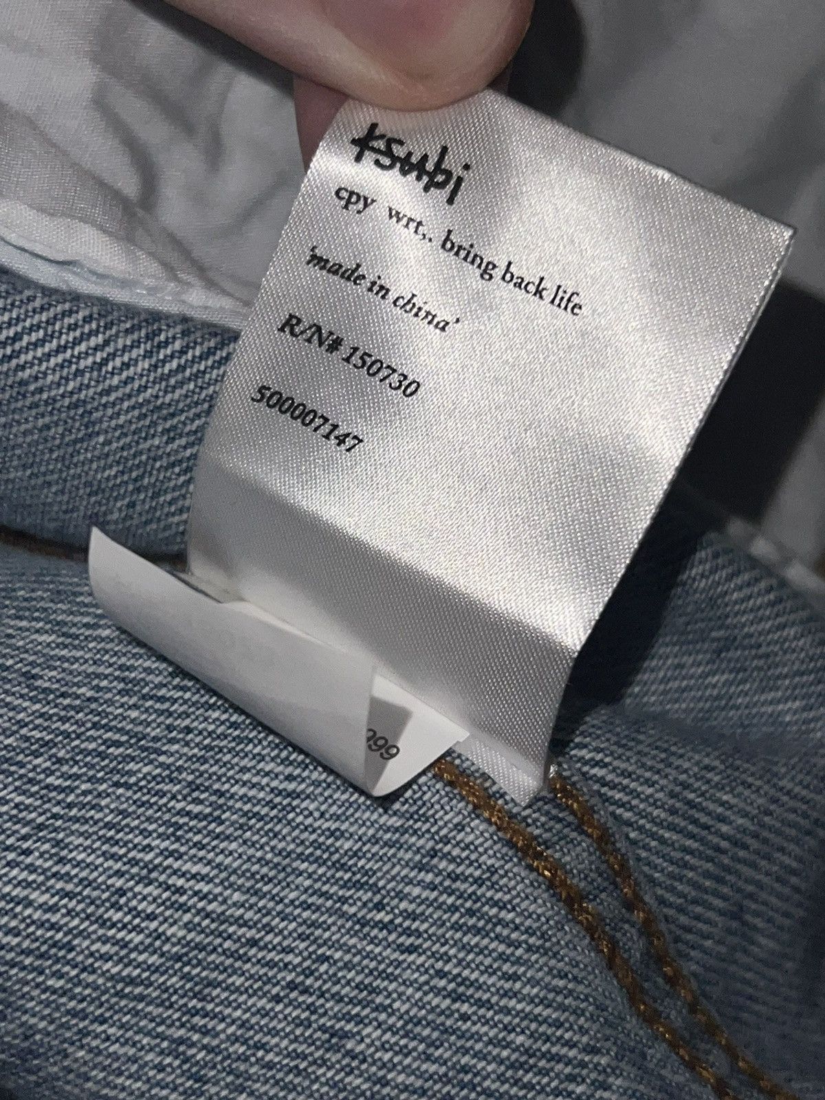 Ksubi Worn 1x XL Light Blue Ksubi Back Logo Denim Jacket Size US XL / EU 56 / 4 - 7 Thumbnail