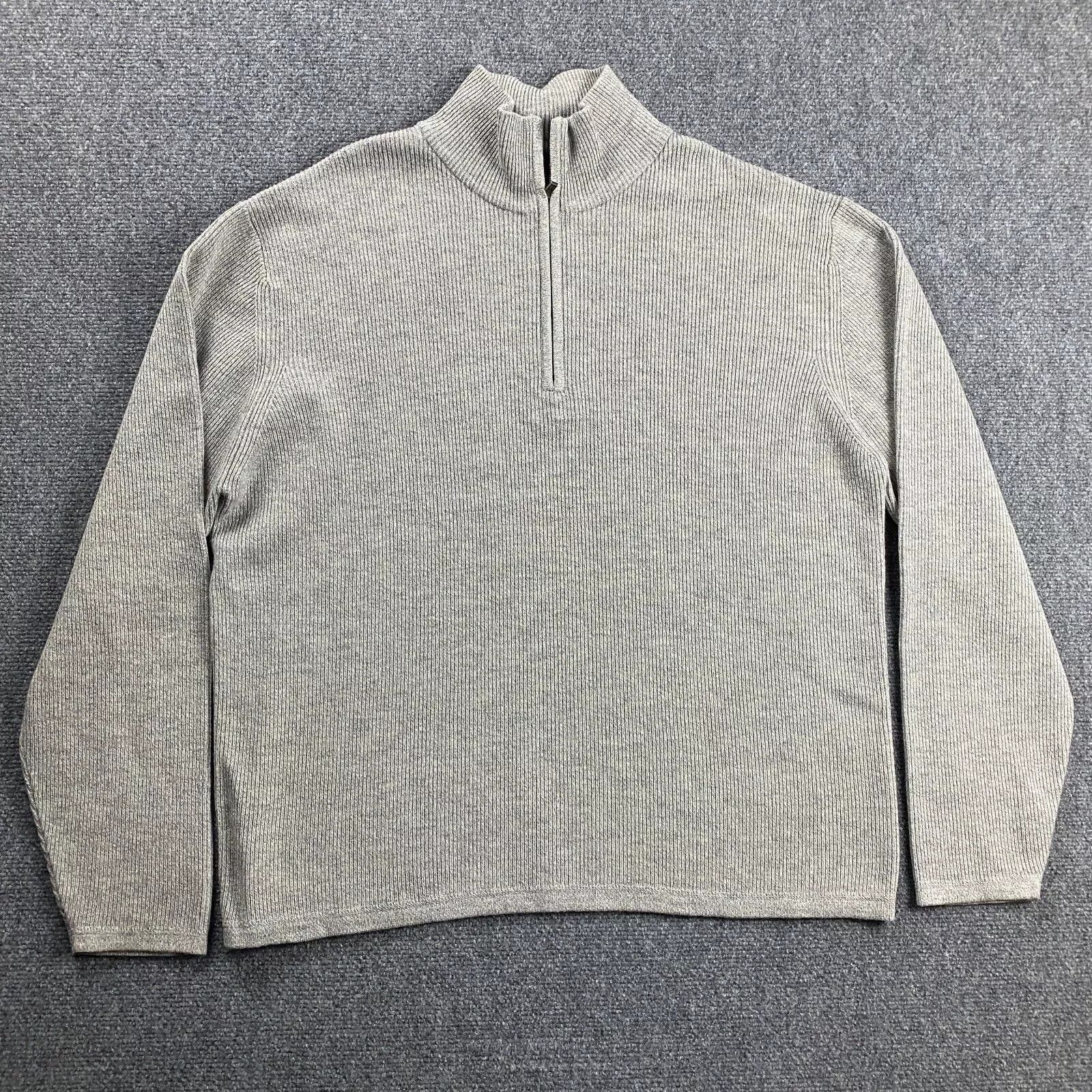 Banana Republic Banana Republic 1/4 Zip Sweater Men's XL Pullover Mock Neck Size US XL / EU 56 / 4 - 1 Thumbnail