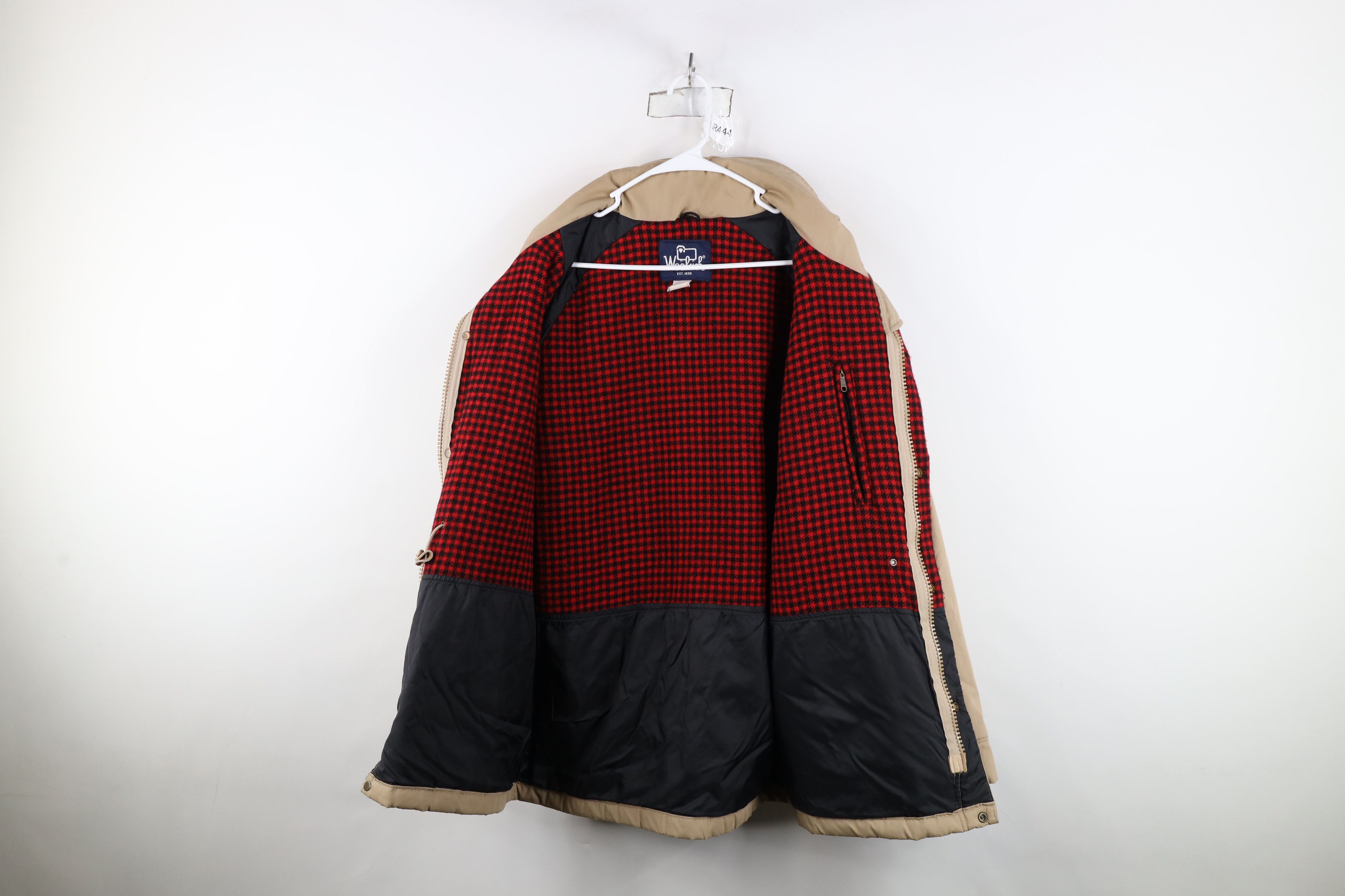 Woolrich Woolen Mills Vintage 90s Woolrich Wool Lined Parka Jacket Beige USA Size US M / EU 48-50 / 2 - 11 Thumbnail