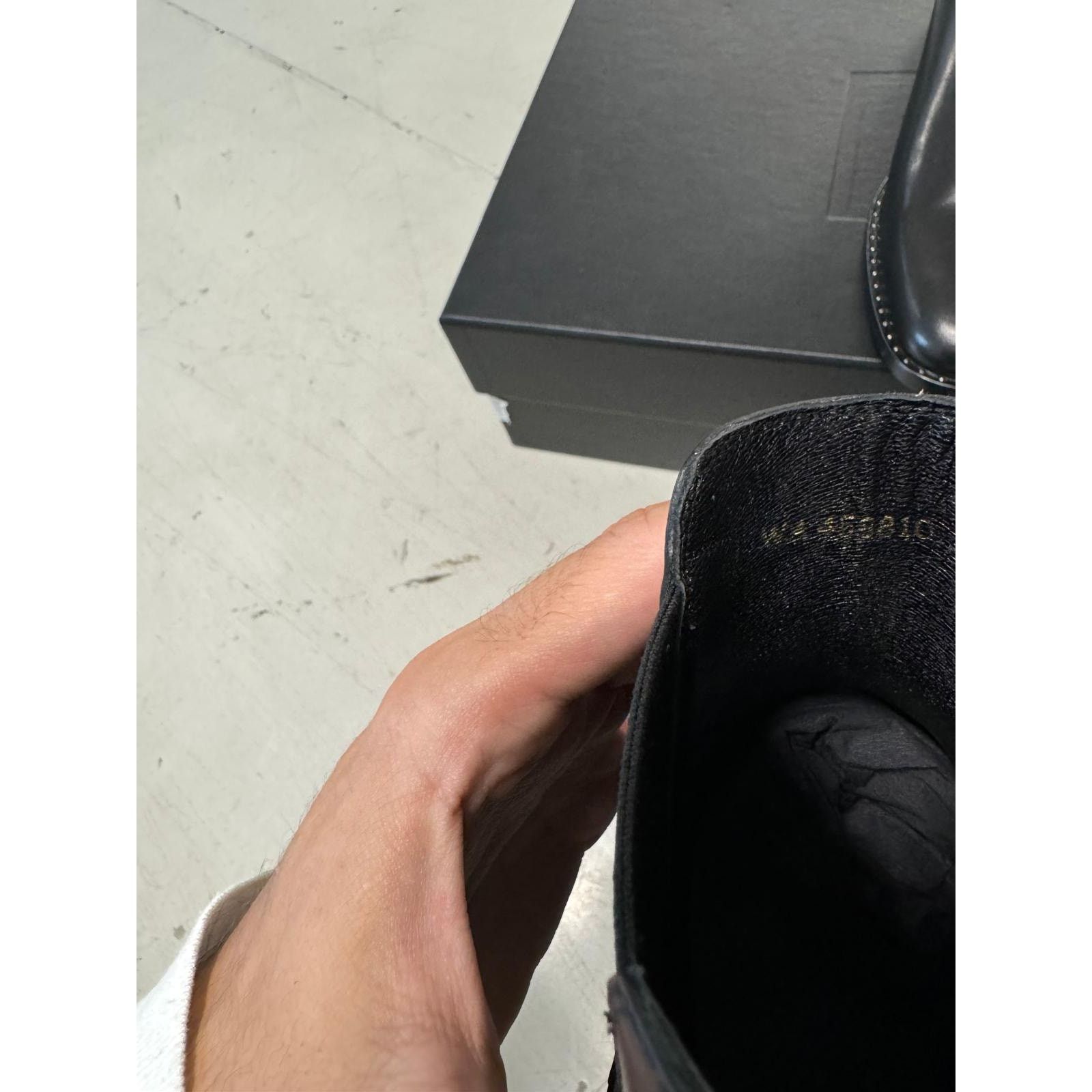 Saint Laurent Paris o1alsimx924 458810 Leather Chelsea Boots in Black Size US 7.5 / EU 40-41 - 13 Thumbnail