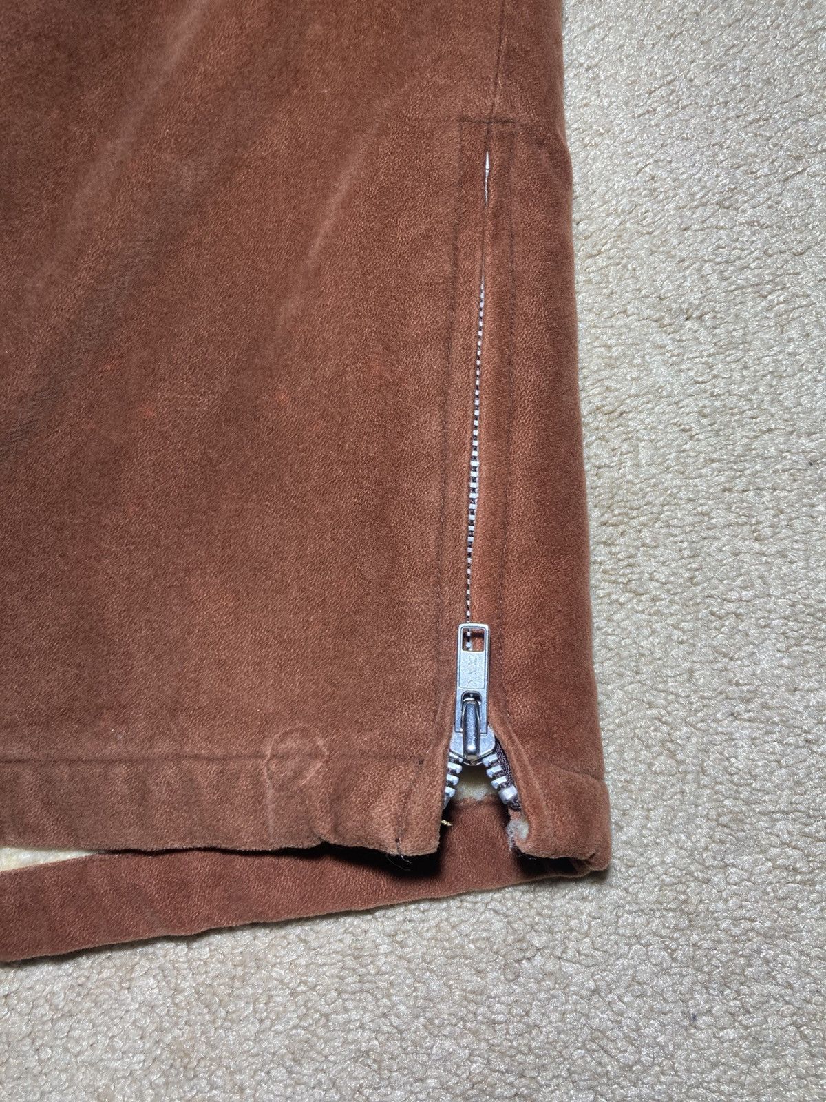 2000s Vintage Bape Fleece Brown Pullover Lace String OG 90s