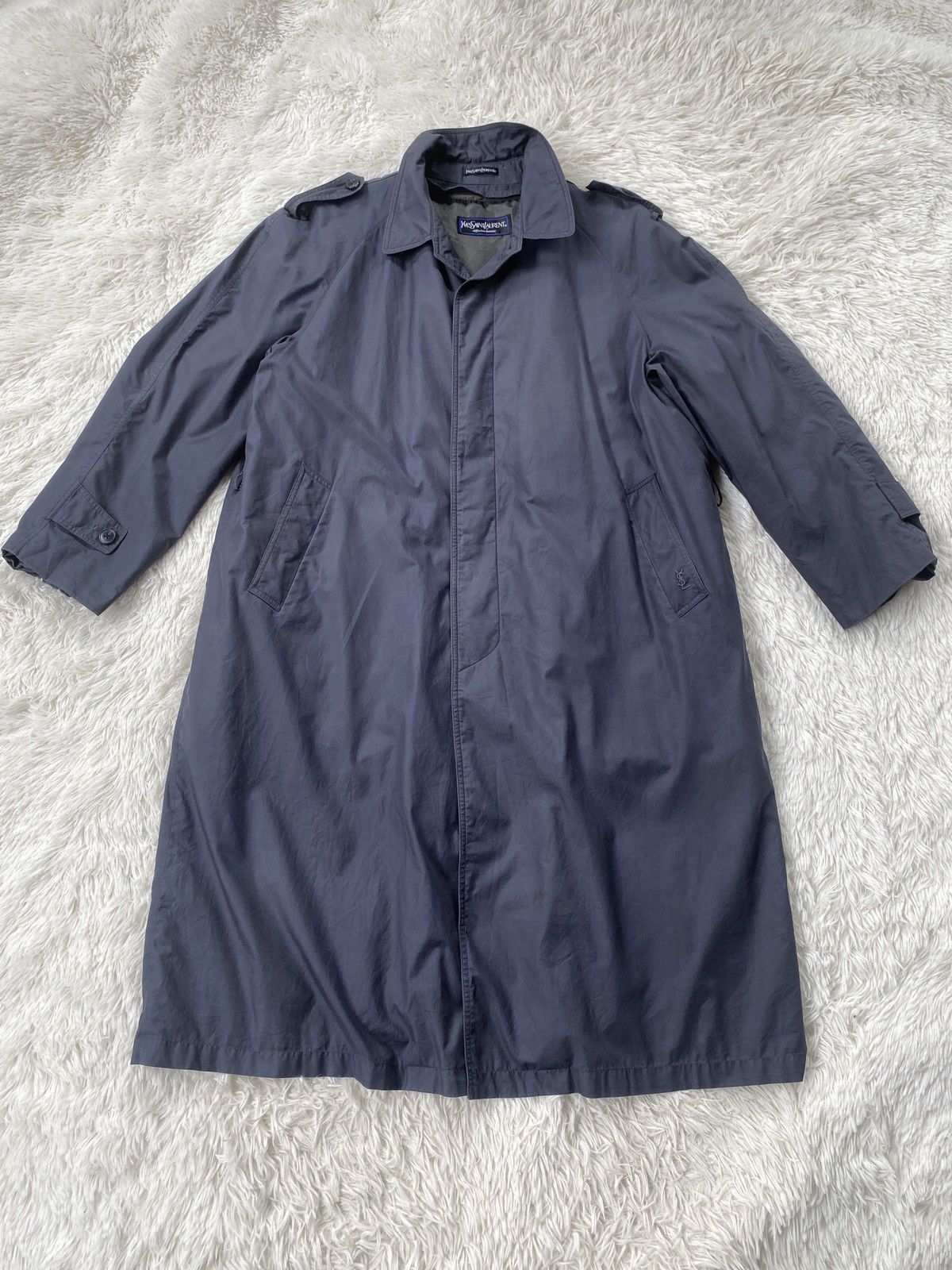 Yves Saint Laurent Vintage Yves Saint Laurent Diffusion Homme Trench Coat Size US XL / EU 56 / 4 - 1 Thumbnail