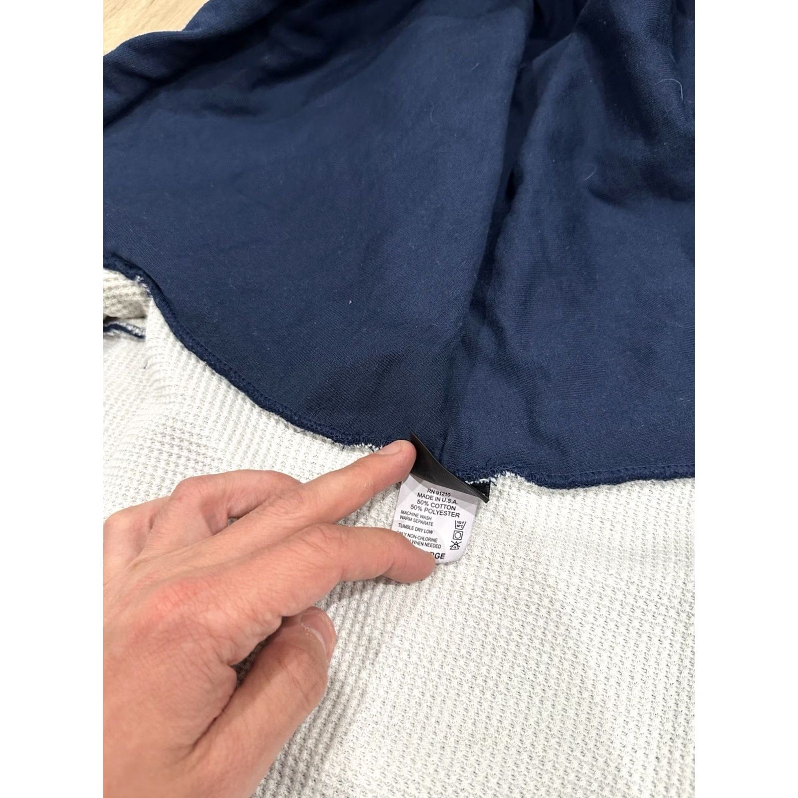 Vintage VINTAGE Camber Hoodie Men 3XL Full Zip Sweatshirt Blue Thermal Lined Fleece Cotton Blend knit Regular 90s Size US XXL / EU 58 / 5 - 7 Thumbnail