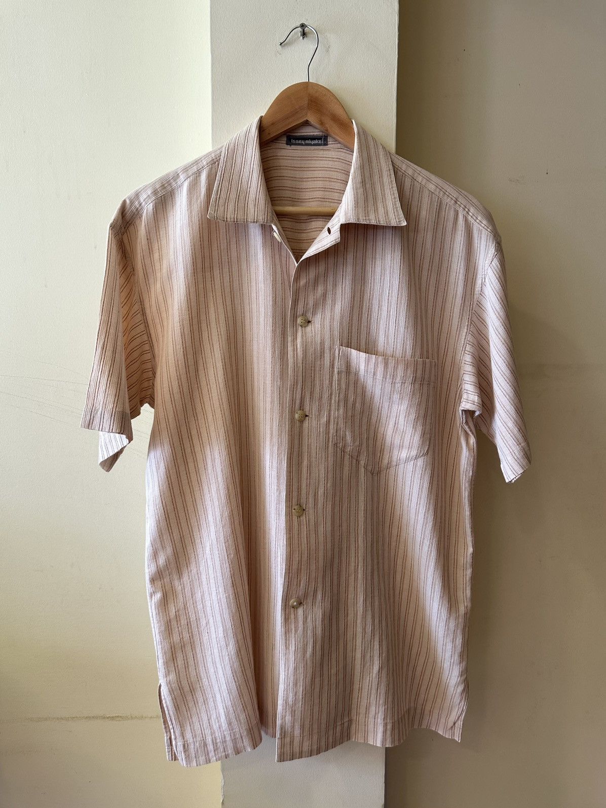 Issey Miyake Issey Miyake Men 80s Brush Label Button Up Size US M / EU 48-50 / 2 - 2 Thumbnail
