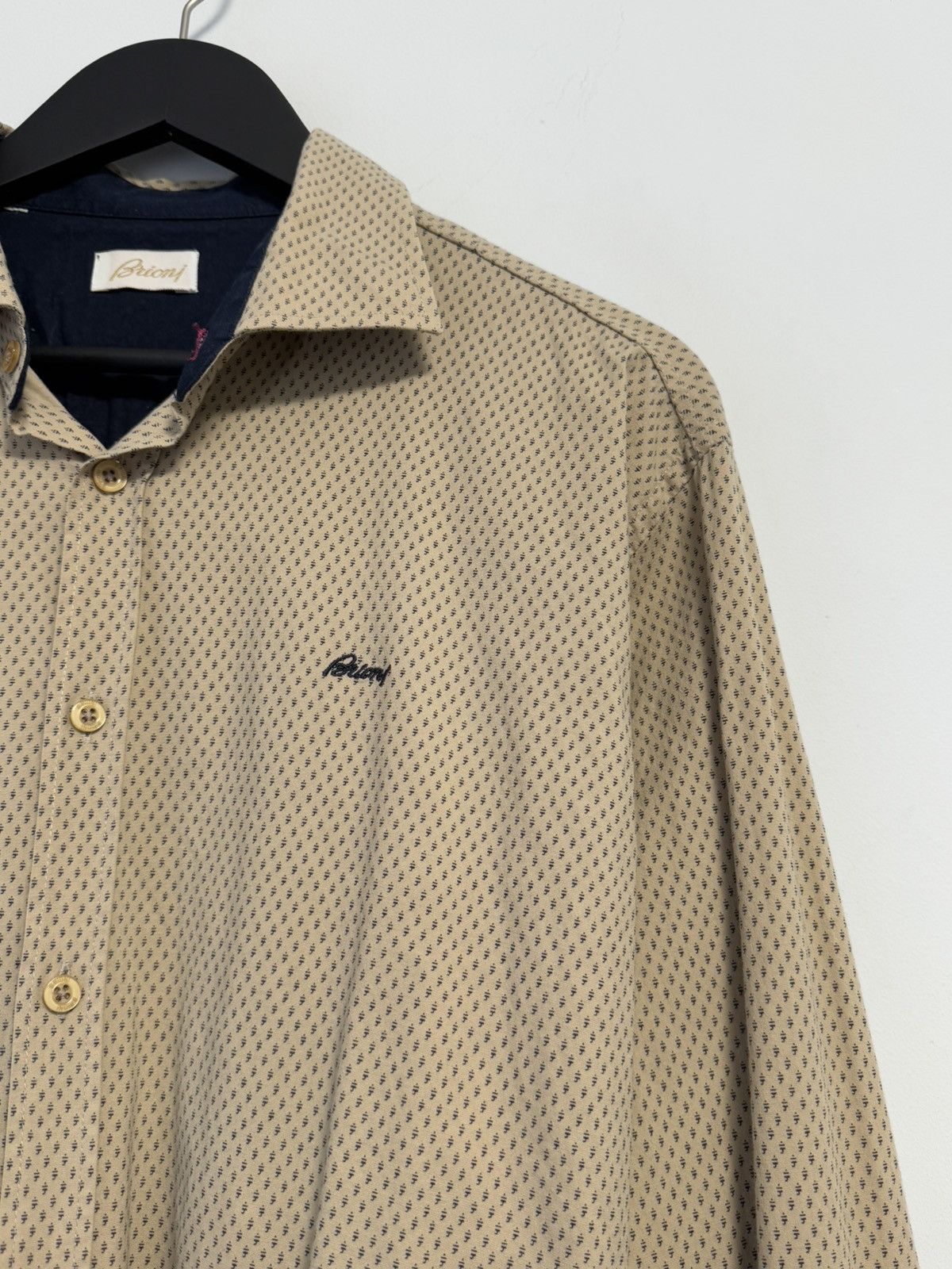 Brioni Brioni Button Up Shirt Luxury Size US S / EU 44-46 / 1 - 9 Thumbnail