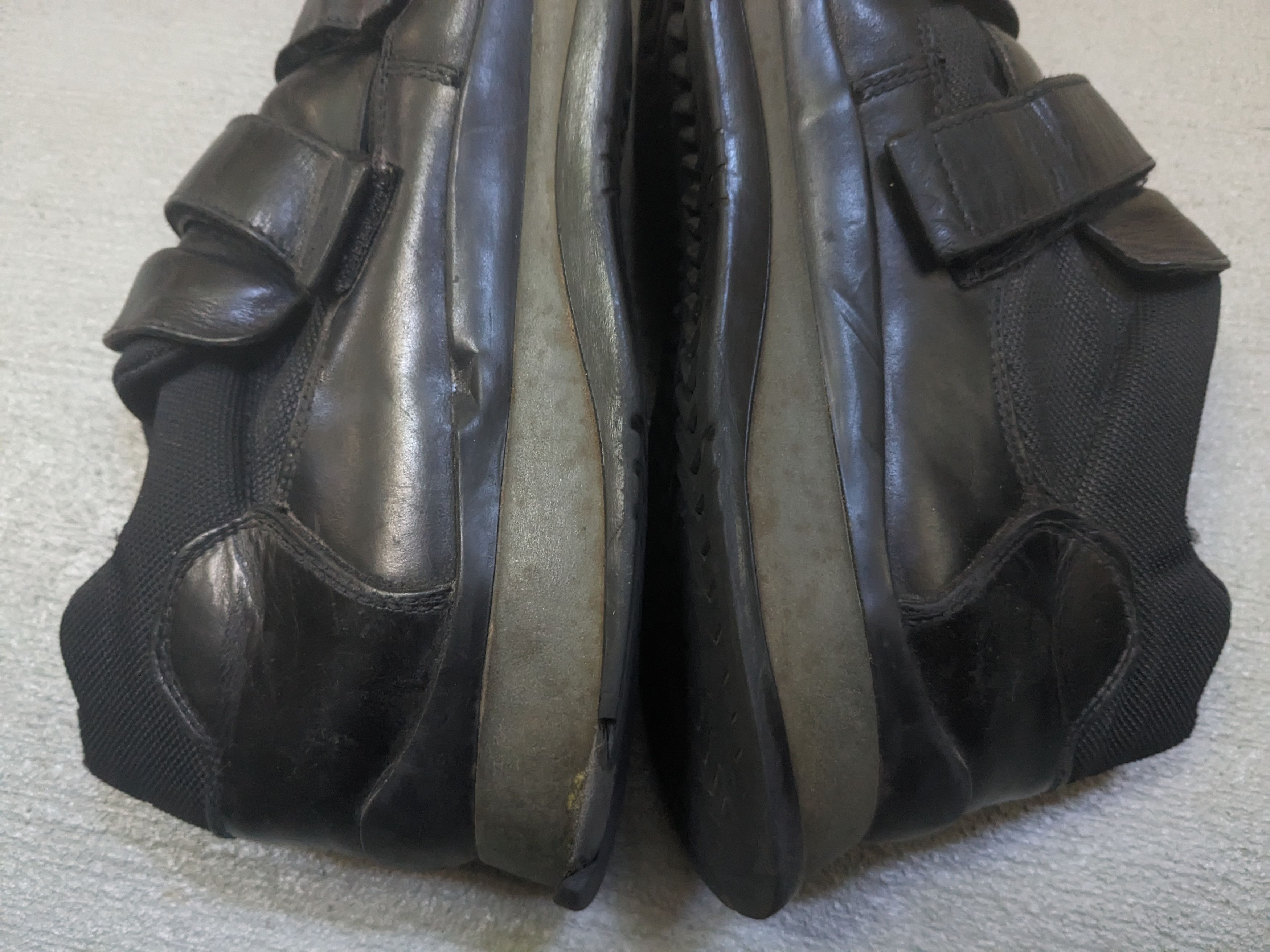 Prada Prada Sneakers Size 9.5 Black Leather Mid Tops Strap Y2K Size US 9.5 / EU 42-43 - 8 Thumbnail