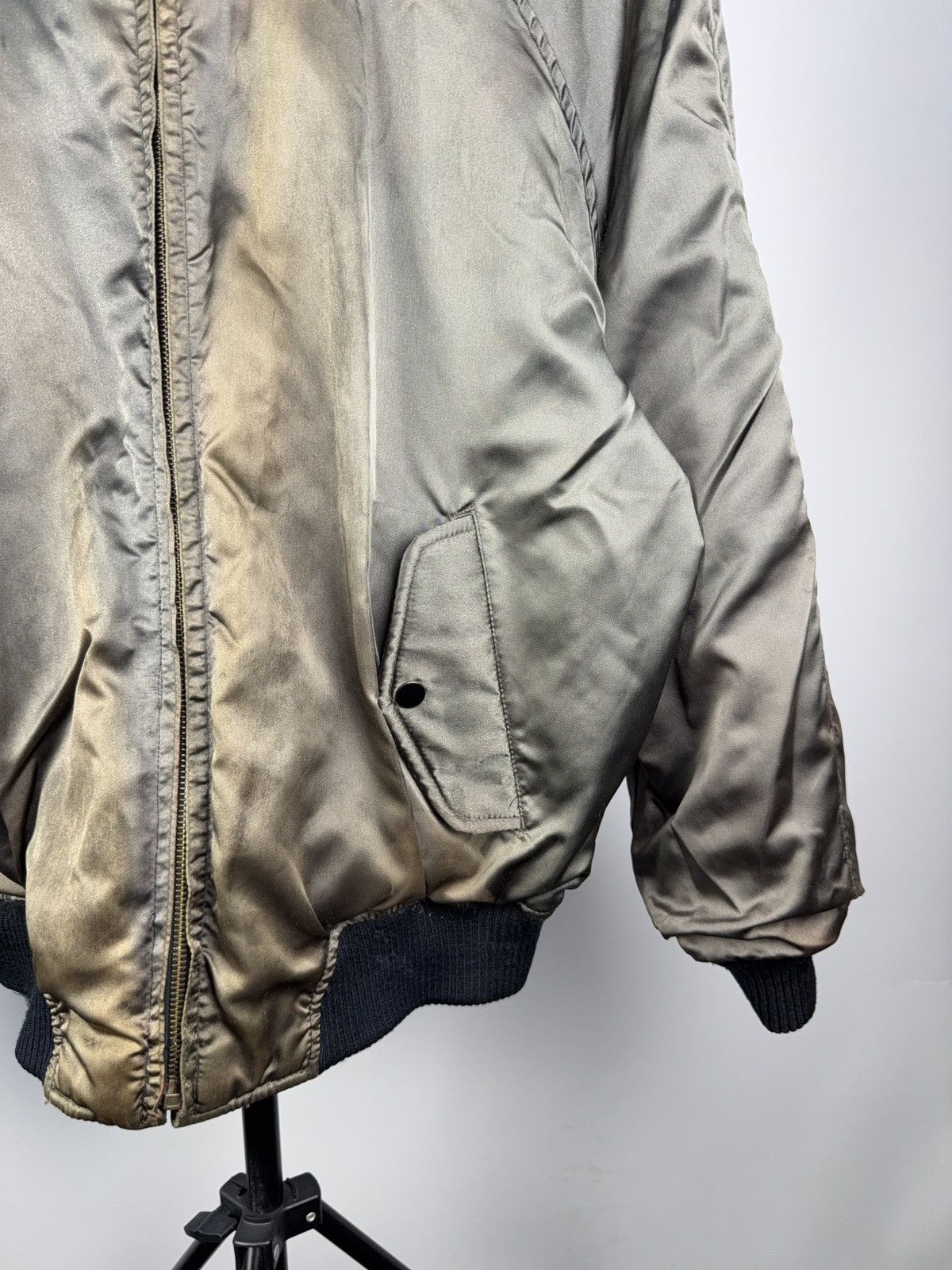 Other Vintage 90s Picdor Club Air Force Leather Bomber Jacket Size US S / EU 44-46 / 1 - 17 Thumbnail