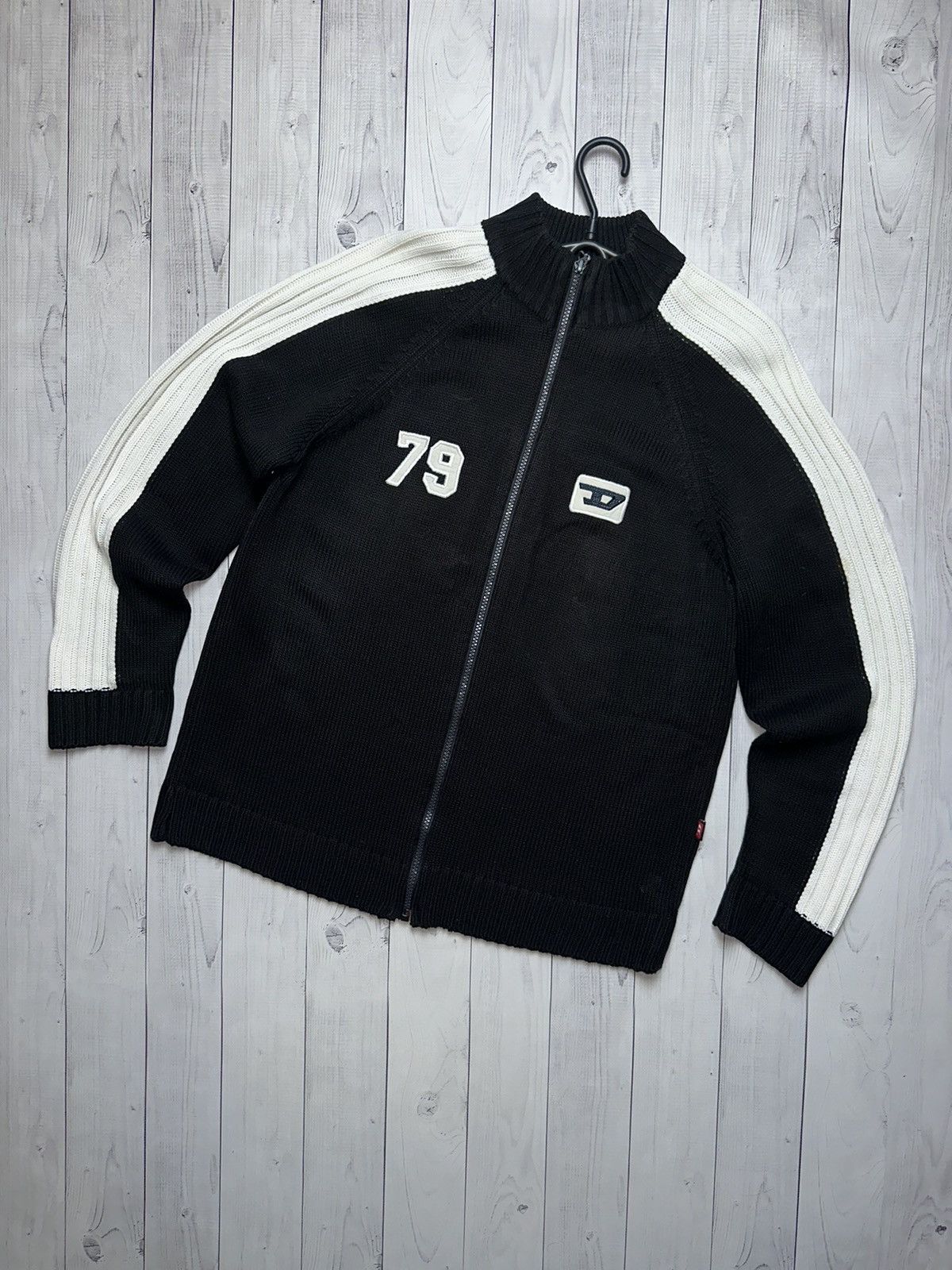 Diesel × Vintage Vintage Diesel sweater knitted size L big logo 79 Size US L / EU 52-54 / 3 - 2 Thumbnail
