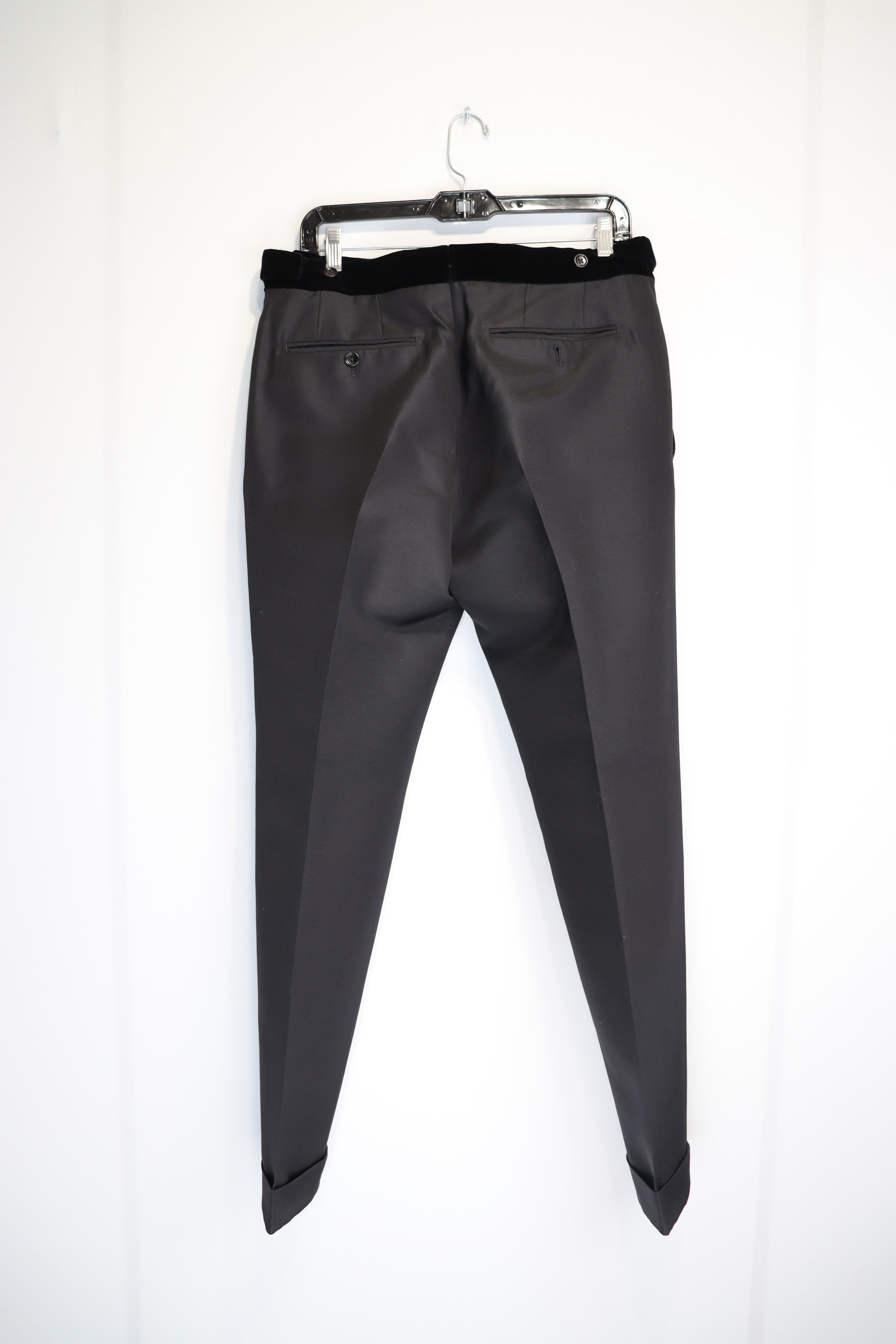 Tom Ford o1rshd1 Velvet Lapel Evening Suit in Black Size US S / EU 44-46 / 1 - 11 Thumbnail