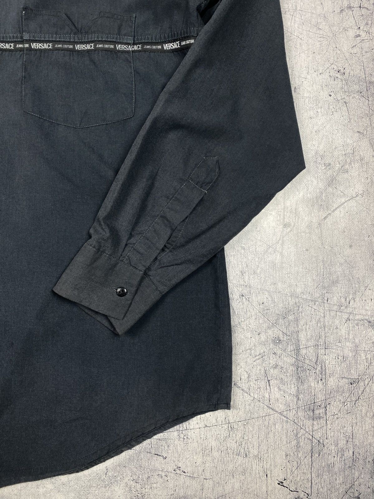 Versace Jeans Couture Vintage 90s Versace Jeans Couture Pocket Button Up Shirt Size US XL / EU 56 / 4 - 11 Thumbnail