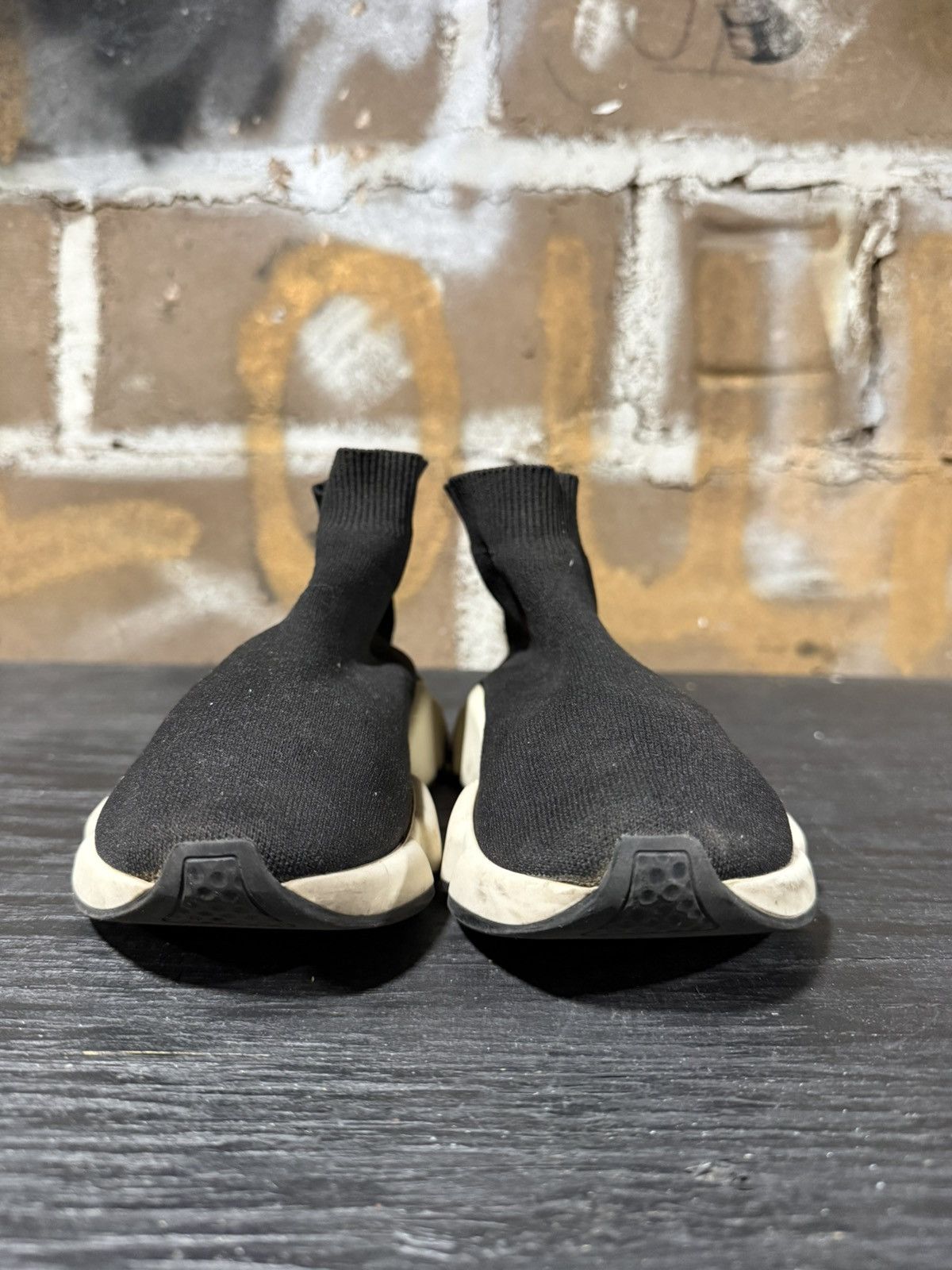 Balenciaga Balenciaga Speed Trainer Black Knit Fabric Slip On Womens 8 Size US 8 / IT 38 - 2 Thumbnail