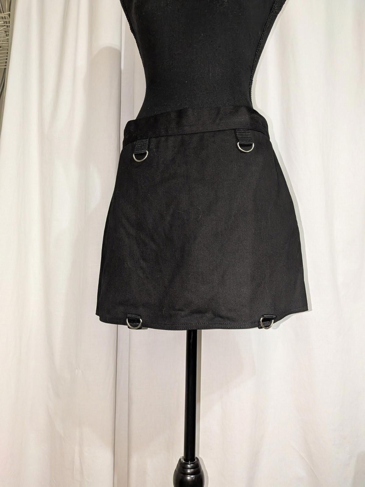 Other VTG Y2K Super Low Fat Hot Topic Punk Grommet Mini Skirt Sz L Size 36" / US 14 / IT 50 - 2 Thumbnail