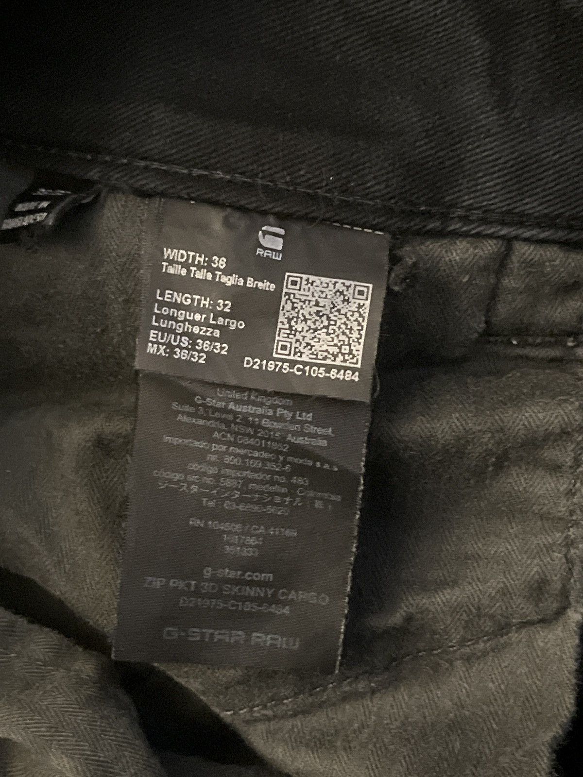 G-Star G-Star cargo OG denim Size US 34 / EU 50 - 8 Thumbnail
