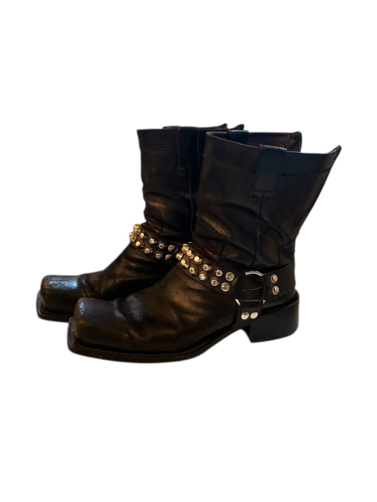 Dsquared2 Studded Dsquared square toe boots FW04 Size US 11 / EU 44 - 1 Thumbnail