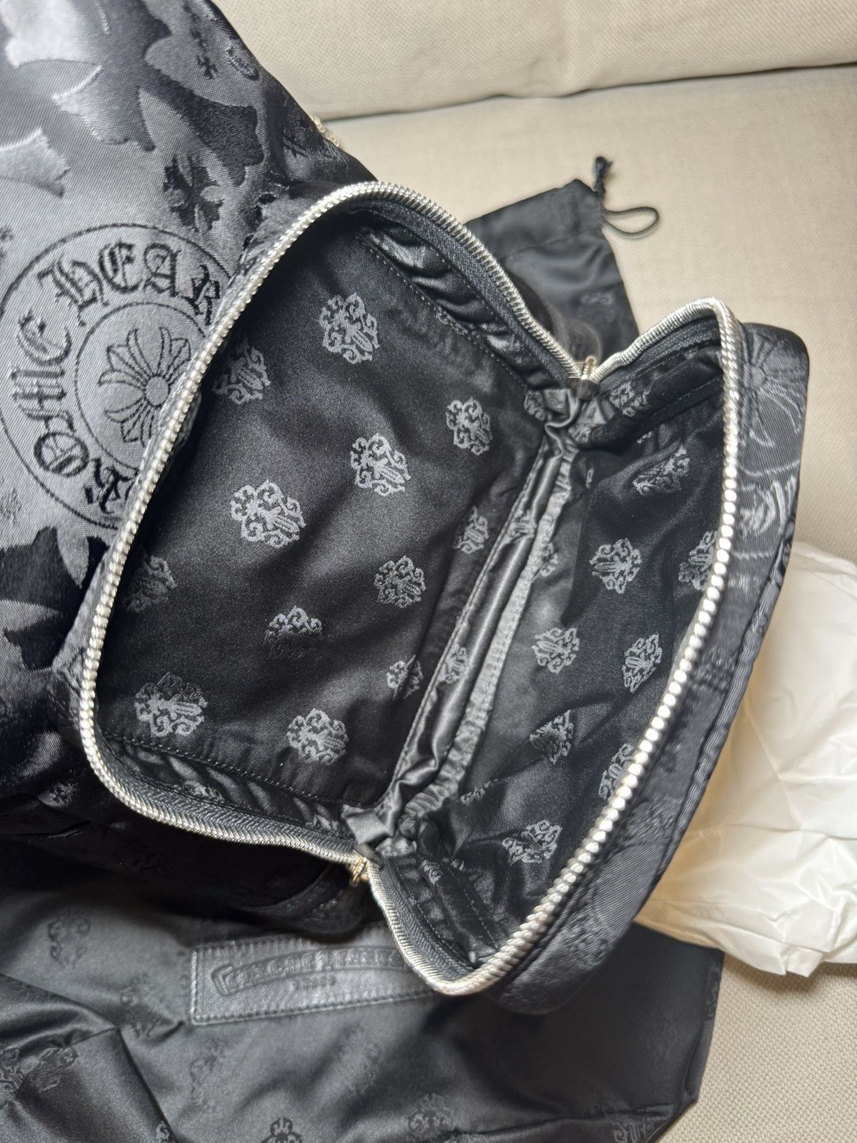 クロムハーツ7th Grade Nylon Mini Backpack Chrome Hearts 7th Grade Stencil Nylon Mini Backpack | Grailed