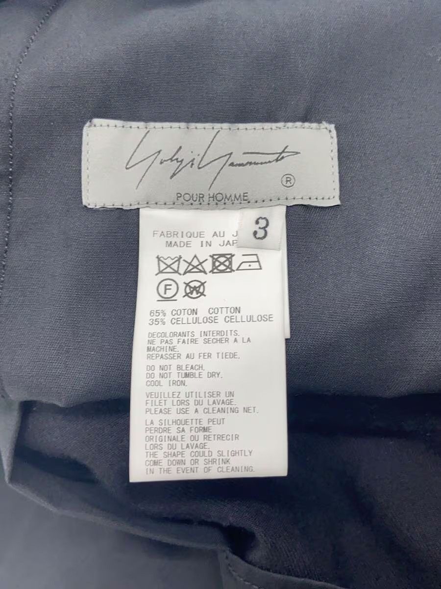 Yohji Yamamoto yohji yamamoto POUR HOMME cotton/BLK/ Slacks Size US 42 / EU 58 - 4 Thumbnail