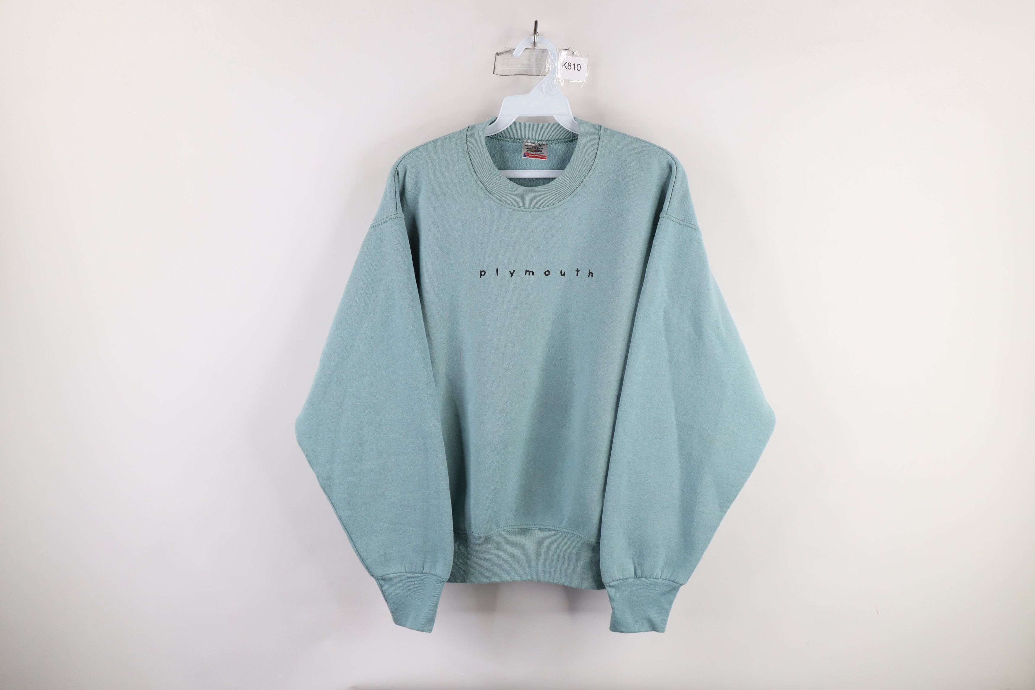 Vintage Vintage 90s Streetwear Spell Out Plymouth Sweatshirt USA Size M / US 6-8 / IT 42-44 - 1 Thumbnail