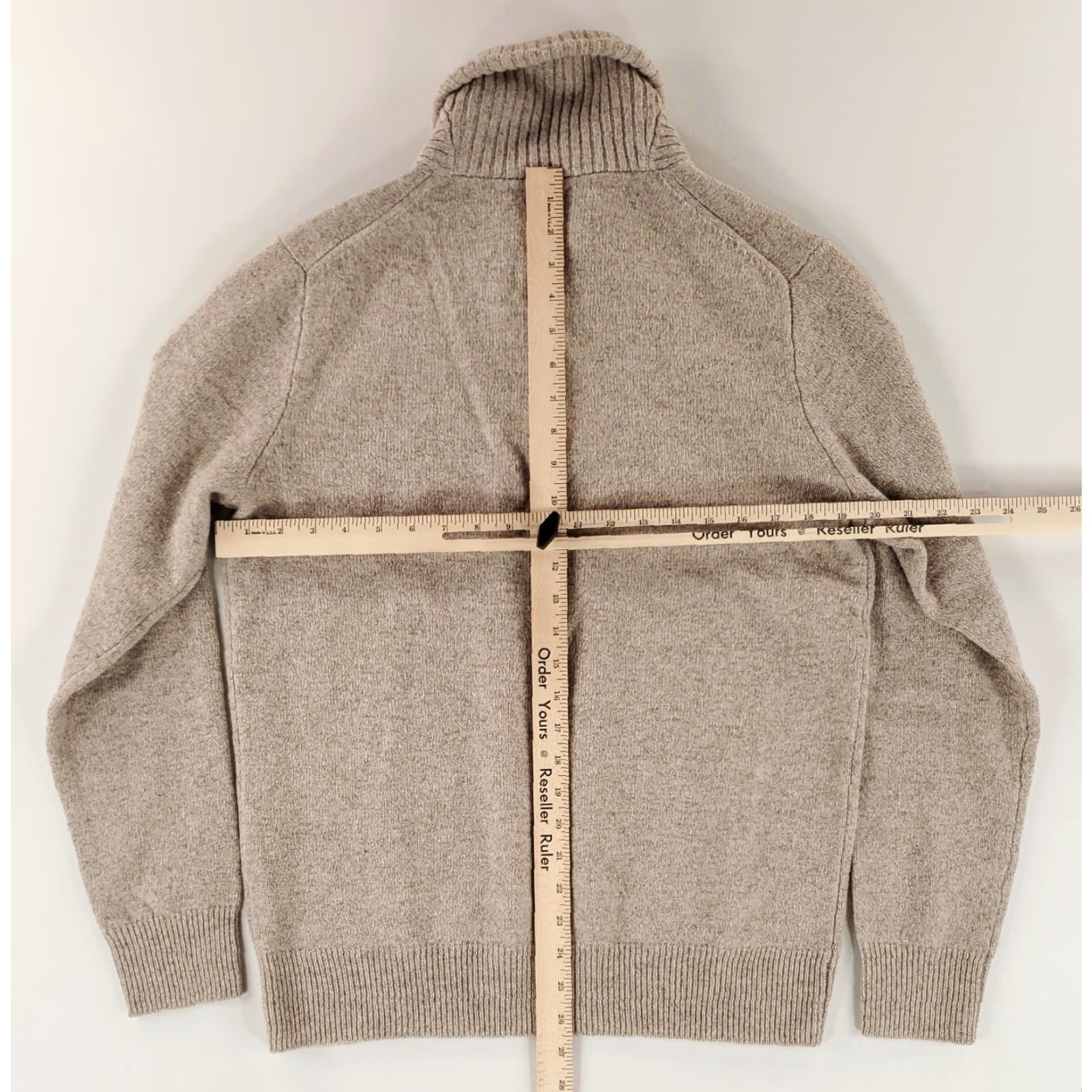 J.Crew J.CREW Sweater Shawl Collar Beige 100% Lambs Wool Mens M Size US M / EU 48-50 / 2 - 6 Thumbnail