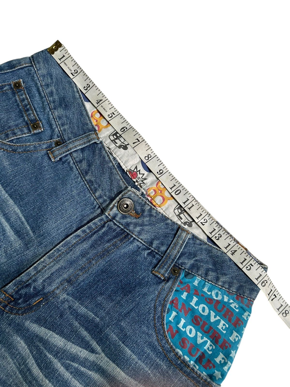Japanese Brand × Kapital × Vintage SURF AND LOVE Vintage Design Denim Jeans Size US 32 / EU 48 - 18 Thumbnail
