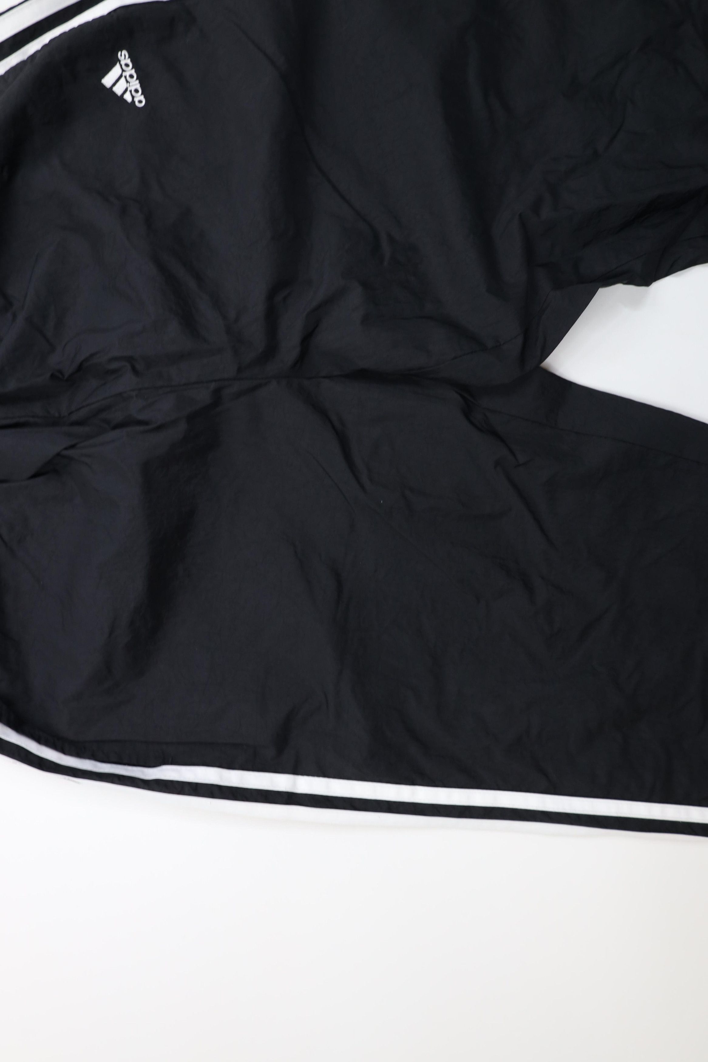 Adidas Vintage Y2K 2001 Adidas Striped Wide Leg Windbreaker Pants Size US 36 / EU 52 - 10 Thumbnail