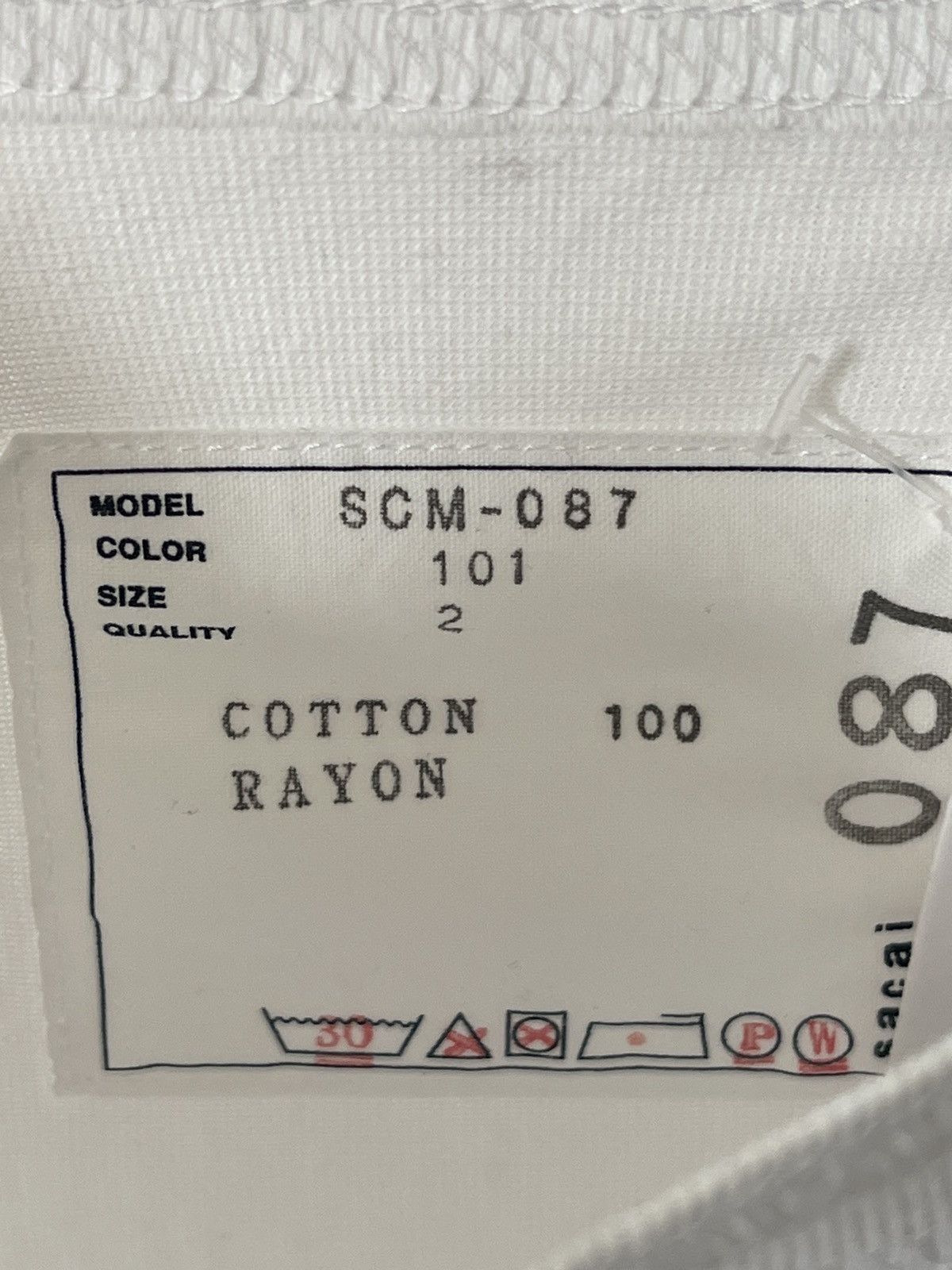 Sacai Sacai SCM-087 Logo Embroidered Pocket Tee Side Tape Size US M / EU 48-50 / 2 - 4 Thumbnail