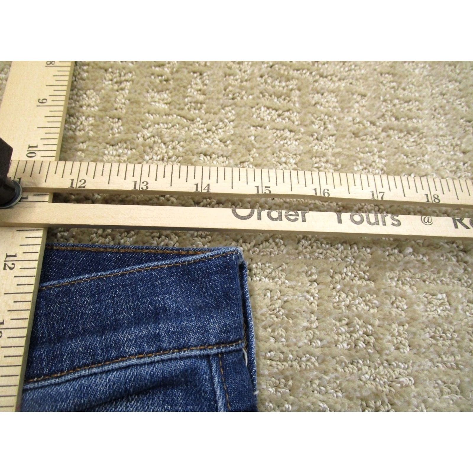 Madewell Madewell Jeans Women 28 Blue High Rise Flared Cropped Dark Wash 5-Pocket Denim Zip Front Size 28" / US 6 / IT 42 - 5 Thumbnail