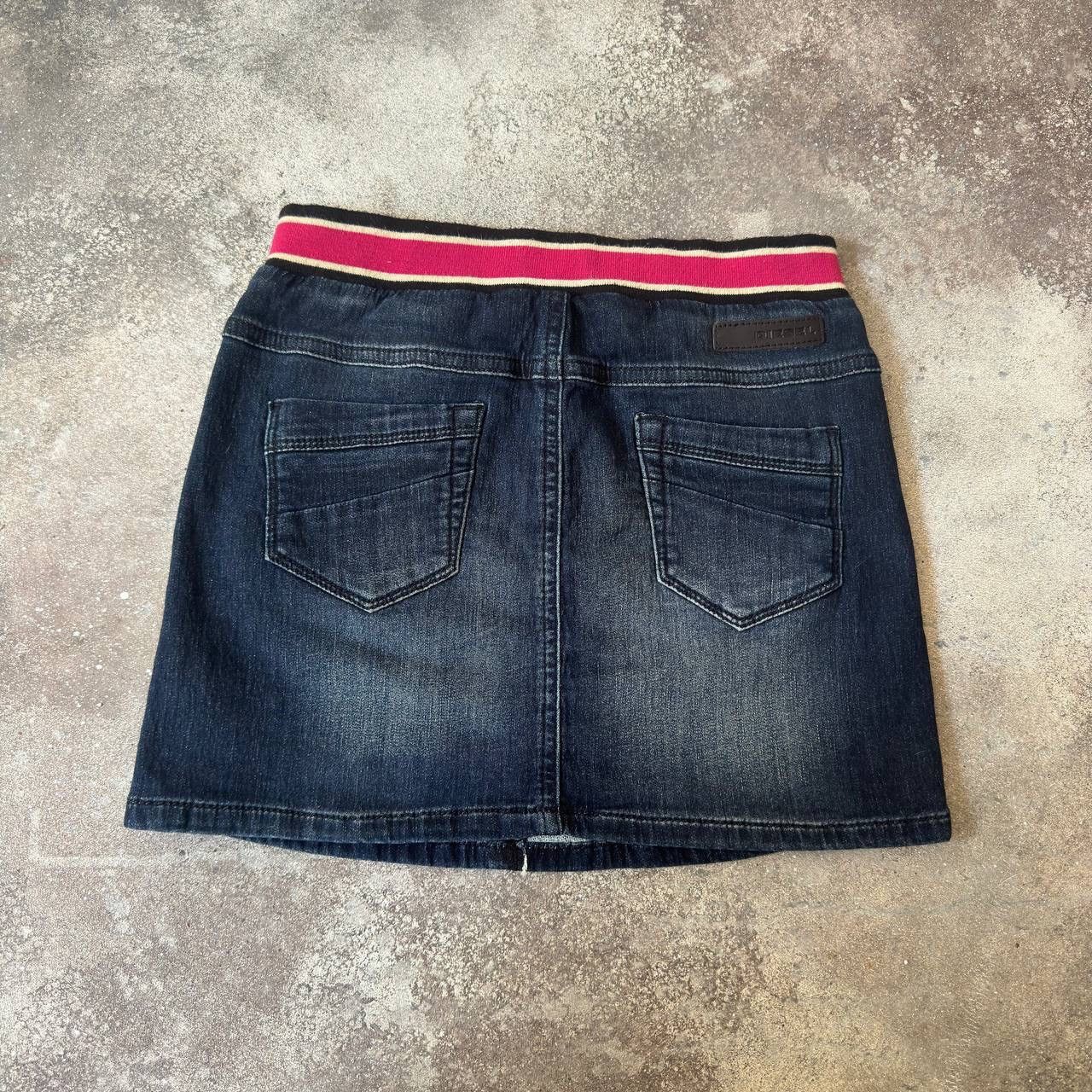 Diesel × Vintage Diesel Vintage Distressed Washed Denim Mini Skirt Size 24" / US 00 / IT 34 - 4 Thumbnail