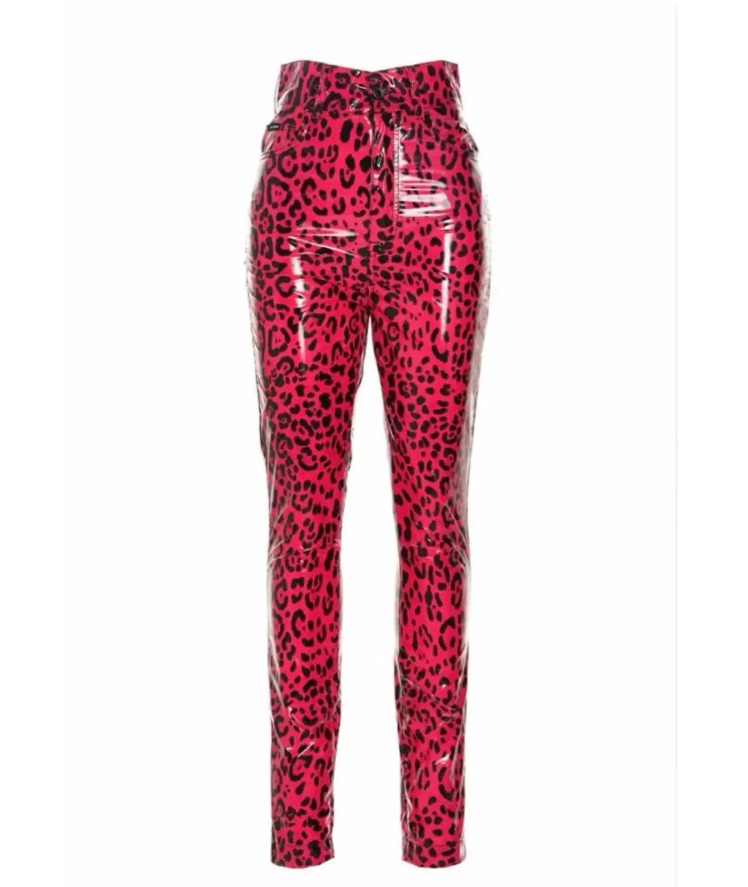 Dolce & Gabbana o1y0925 Leopard-Print Sweatpant in Fuchsia/Black Size 28" / US 6 / IT 42 - 1 Thumbnail