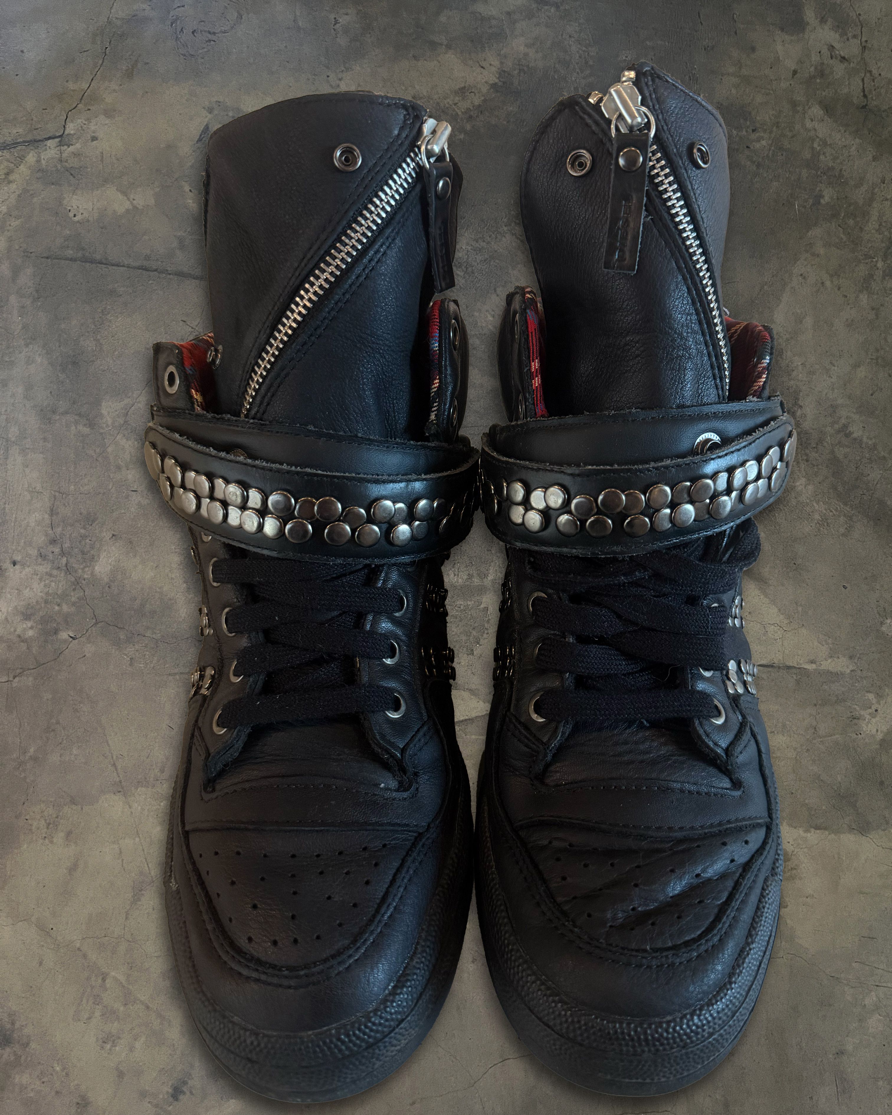 Adidas × Diesel DIESEL X ADIDAS STUDDED HIGH TOP SNEAKERS | Grailed