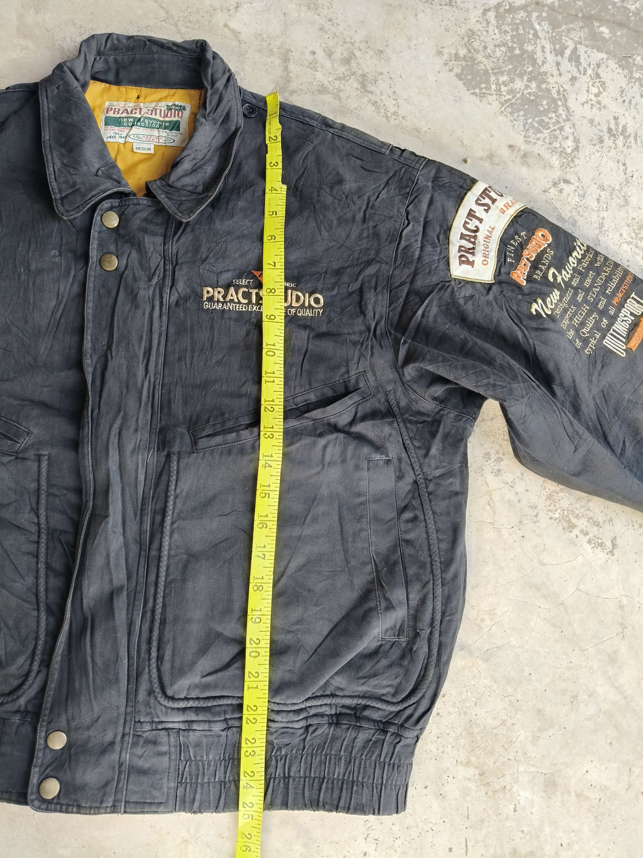 Japanese Brand Vintage PRACT STUDIO Bomber Jacket Style Size US M / EU 48-50 / 2 - 15 Thumbnail