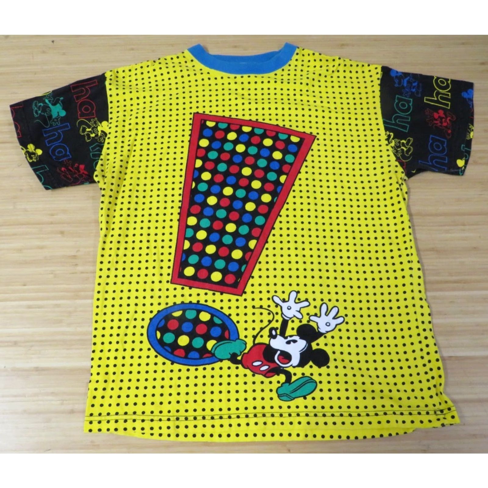 CO VINTAGE Mickey And Co T Shirt Adult Medium Yellow Mickey Mouse Logo Crew Neck Short Sleeve US Made Size US M / EU 48-50 / 2 - 2 Thumbnail