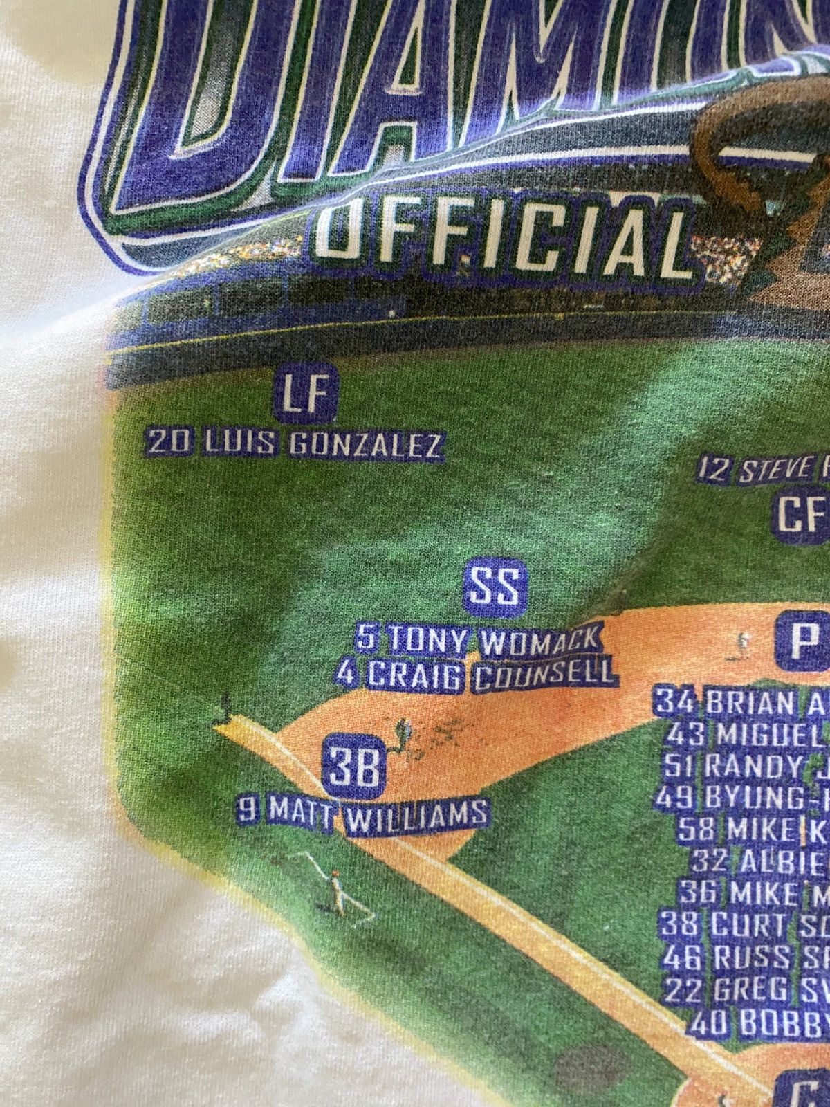 MLB Vintage Arizona Diamondbacks 2001 World Series Tee Size US L / EU 52-54 / 3 - 7 Thumbnail