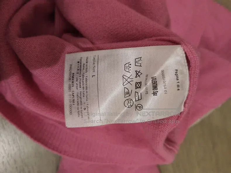 Other Valentino Cashmere three-quarter sleeve knit pullover swea Size L / US 10 / IT 46 - 3 Thumbnail